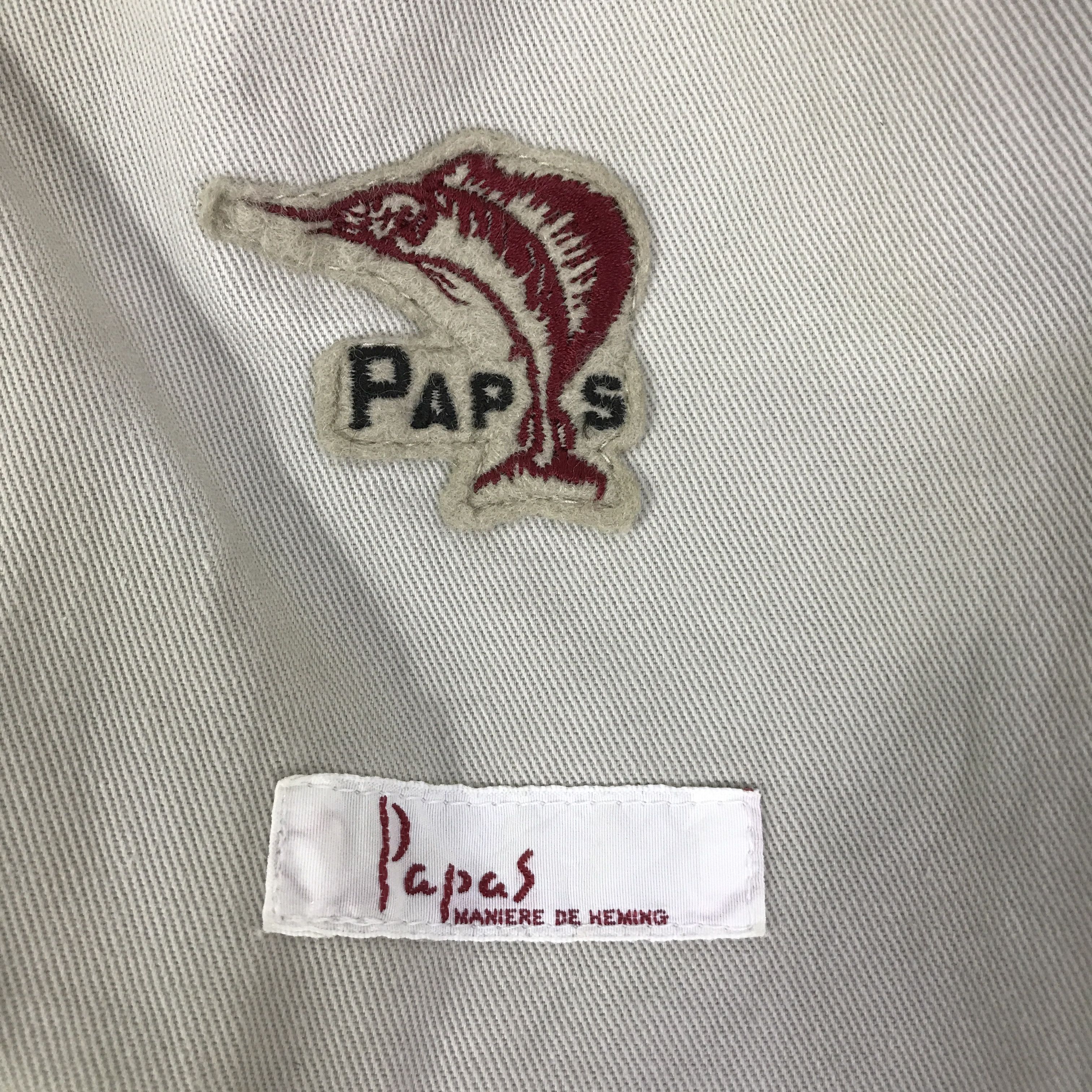 Japanese Brand PAPAS TENNIS BUTTON BOMBER JACKET K119B9 Size US L / EU 52-54 / 3 - 11 Thumbnail