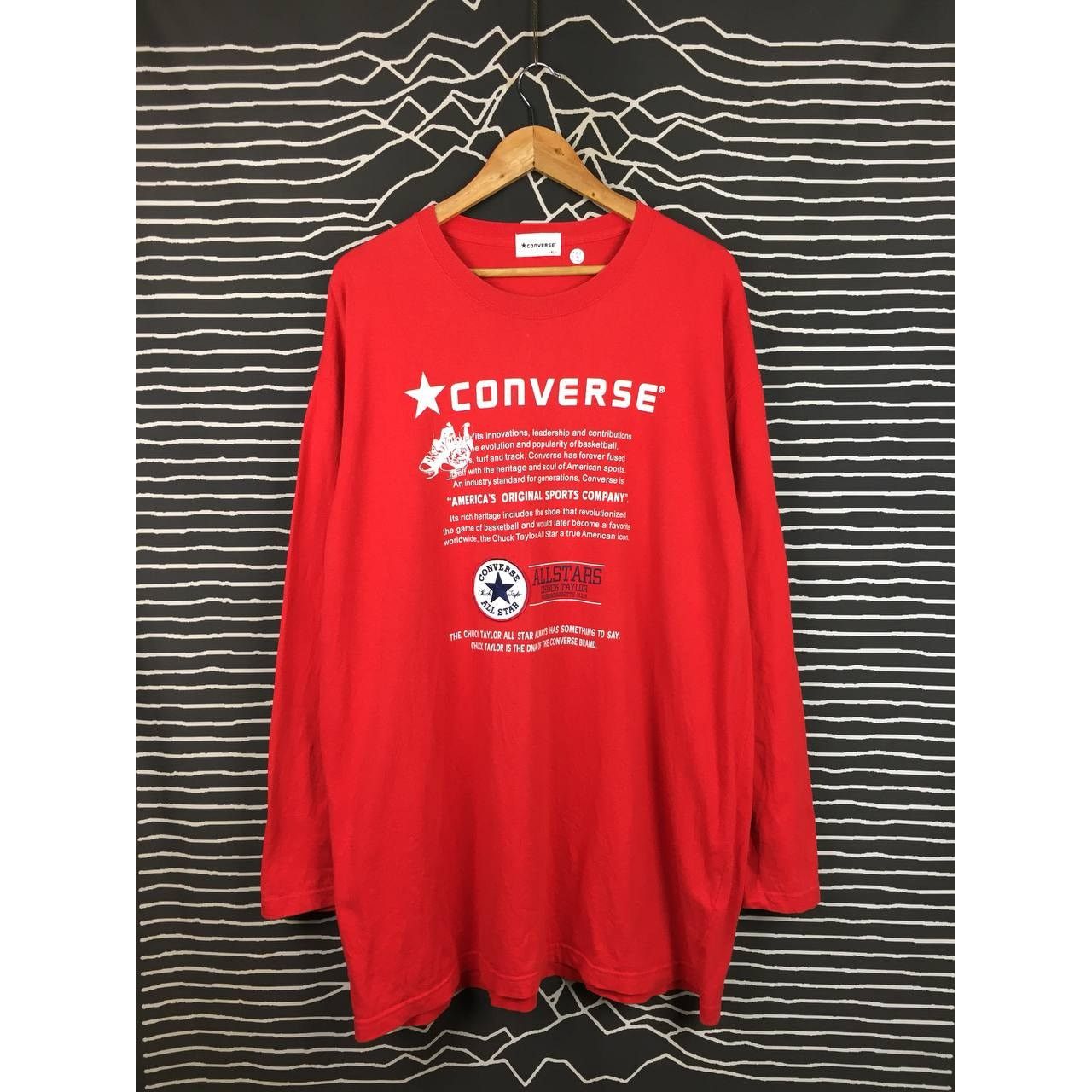Converse × Vintage Converse All Star America's Original Long Sleeve Tee Size US XXL / EU 58 / 5 - 2 Thumbnail
