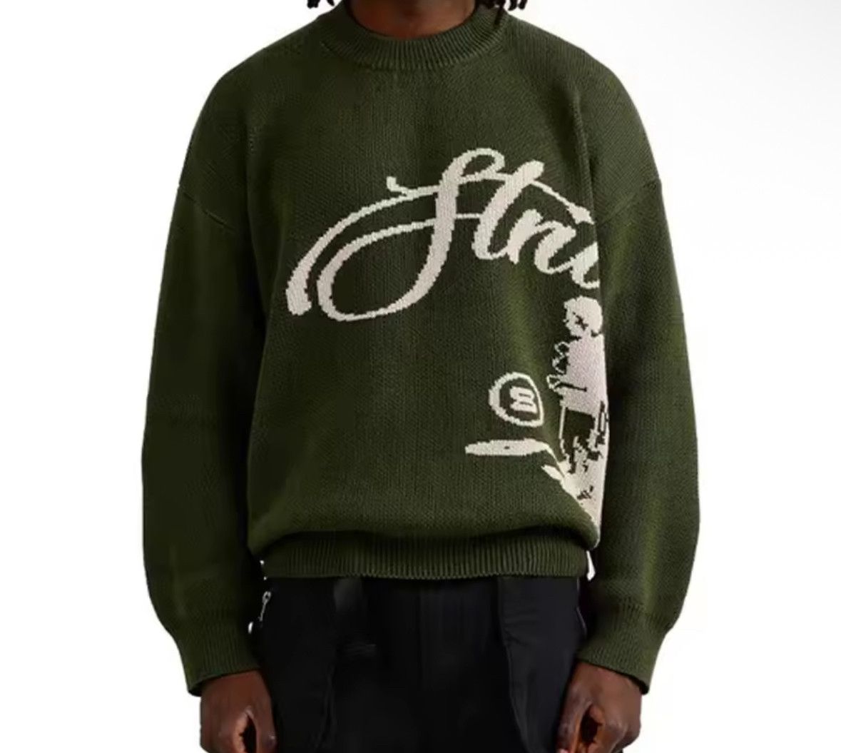 Other Dark Gothic Y2K Jacquard Pullover Knit Loose Sweater Size US XL / EU 56 / 4 - 2 Thumbnail