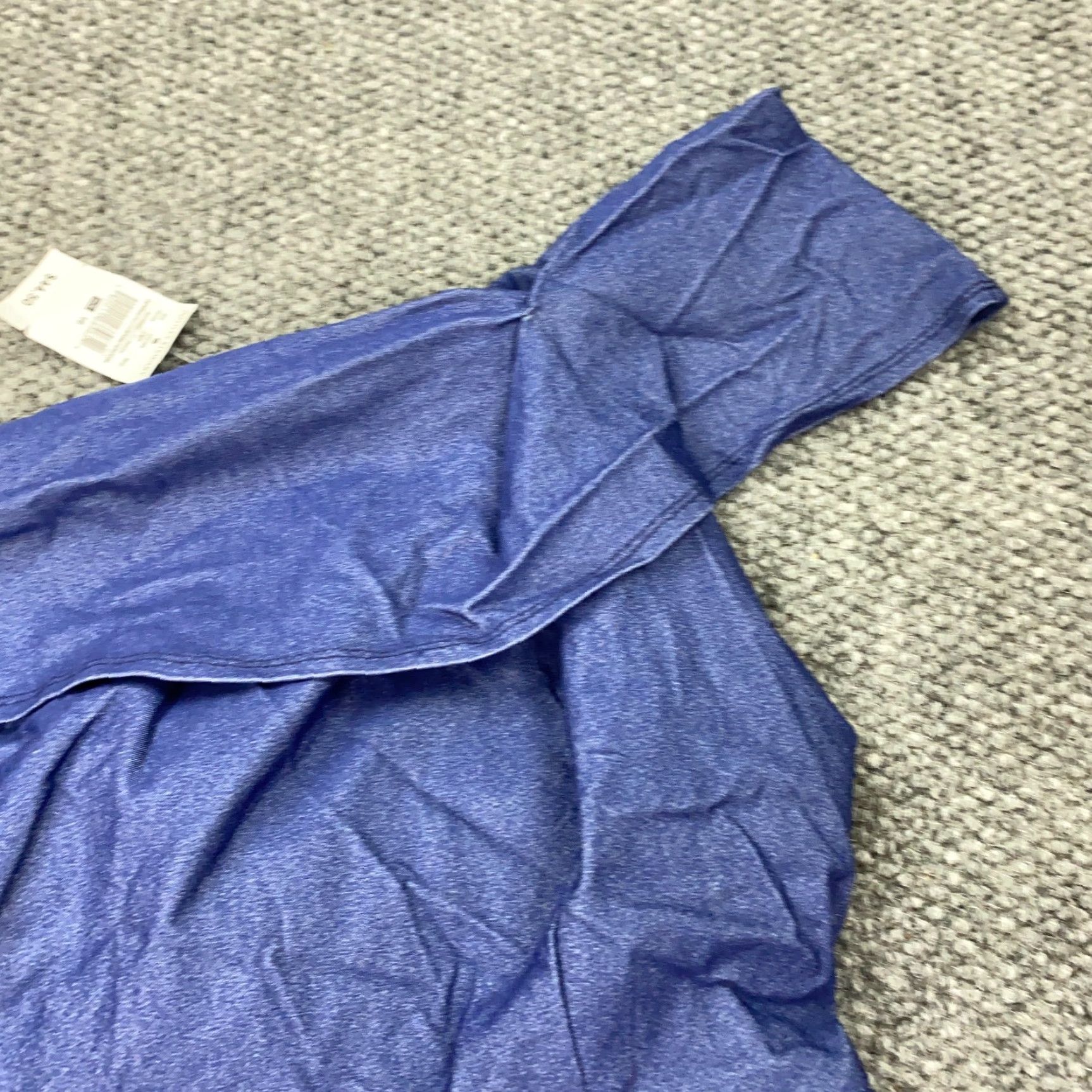 Vintage Ashley Stewart Womens Shirt Size 16 Blue One Shoulder Top Stretch Size XXL / US 16-18 / IT 52-54 - 2 Thumbnail