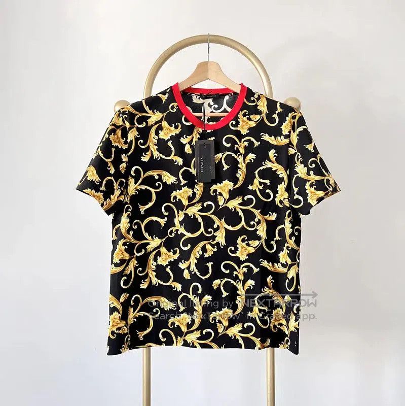 Versace Versace Multicolor Cotton Short Sleeve T-Shirt . Size US L / EU 52-54 / 3 - 1 Thumbnail