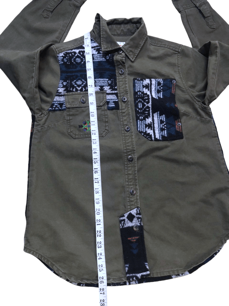 Japanese Brand × Native 💥JapaneseBrand Titicaca Navajo Native Shirt Military Style Size US M / EU 48-50 / 2 - 15 Thumbnail