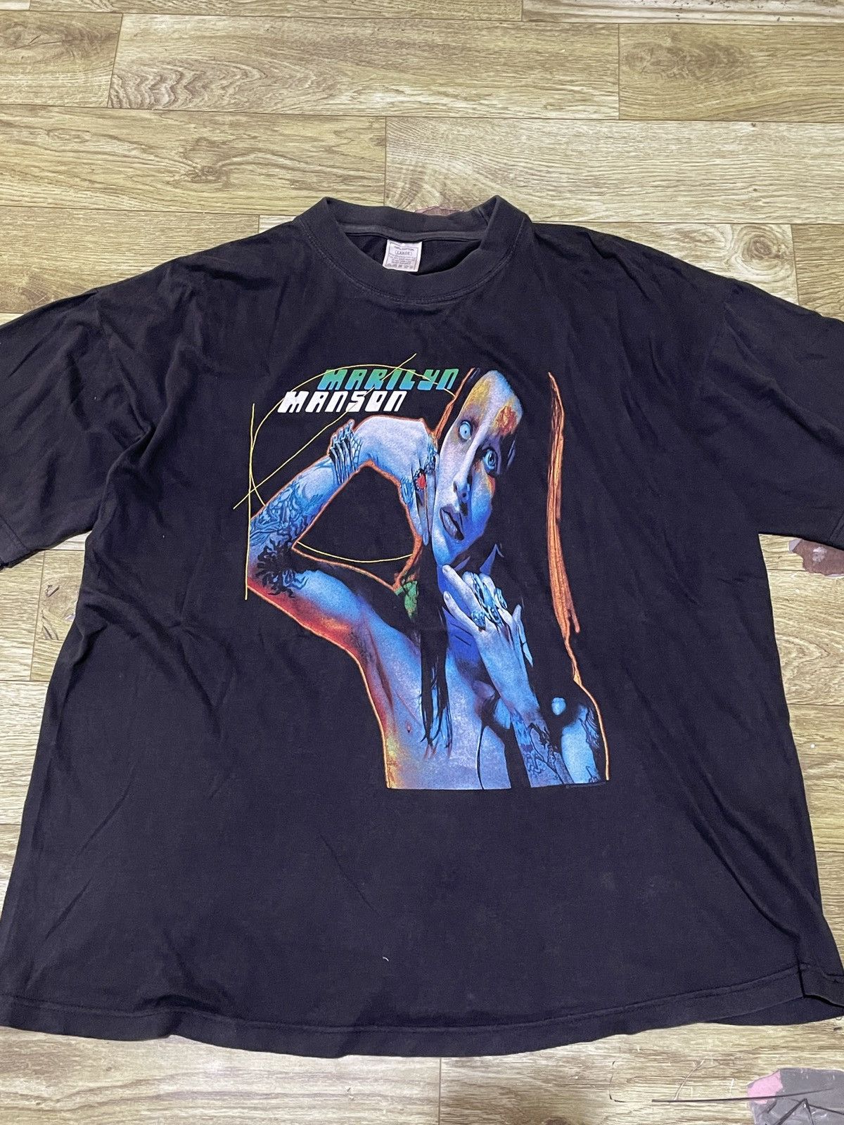 Vintage Vintage 1996 Marilyn Manson 90s Band Tee L fit XL Size US L / EU 52-54 / 3 - 4 Thumbnail