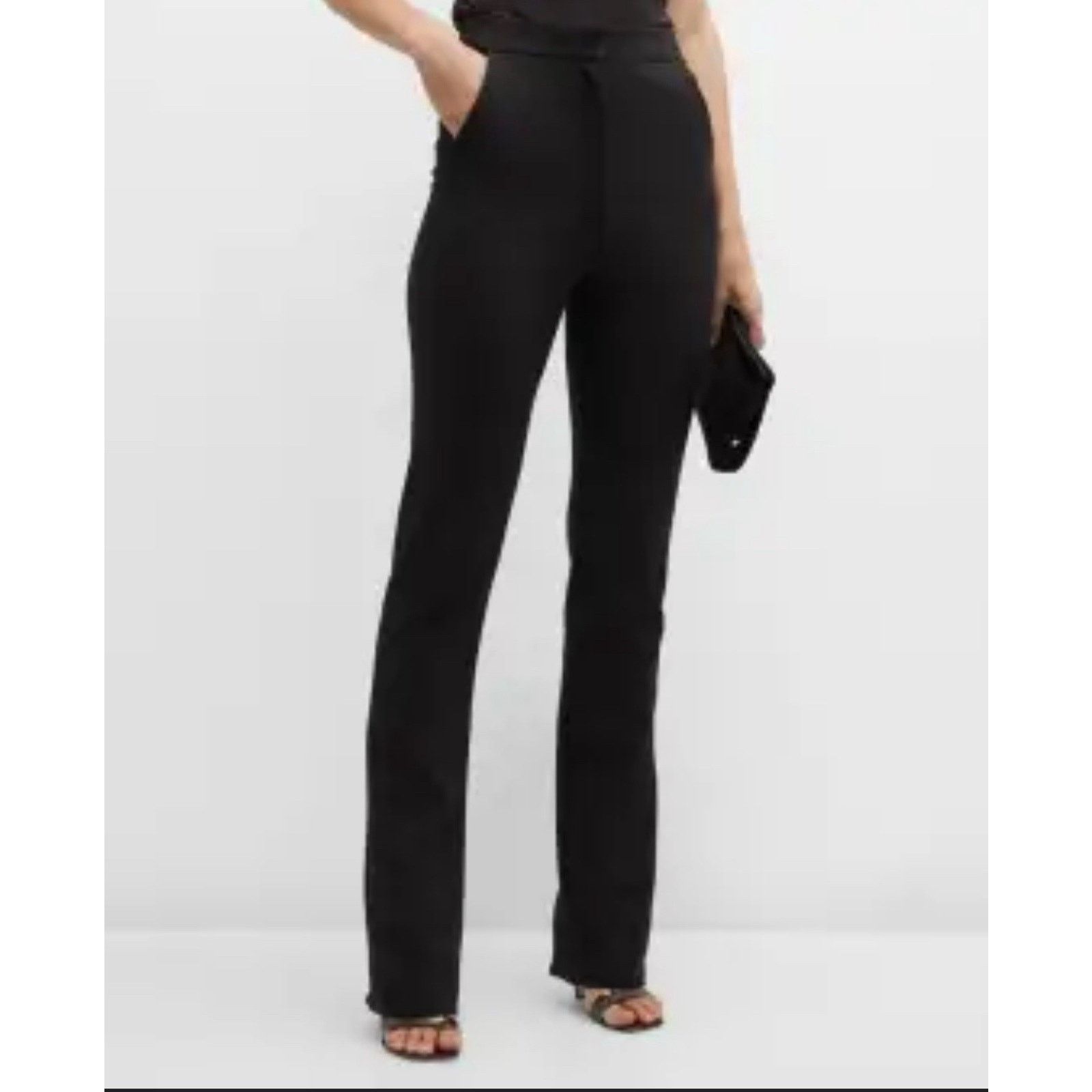 Lela Rose NWT lela rose seamed zip front skinny pants Black 8 Size 30" / US 8 / IT 44 - 1 Thumbnail