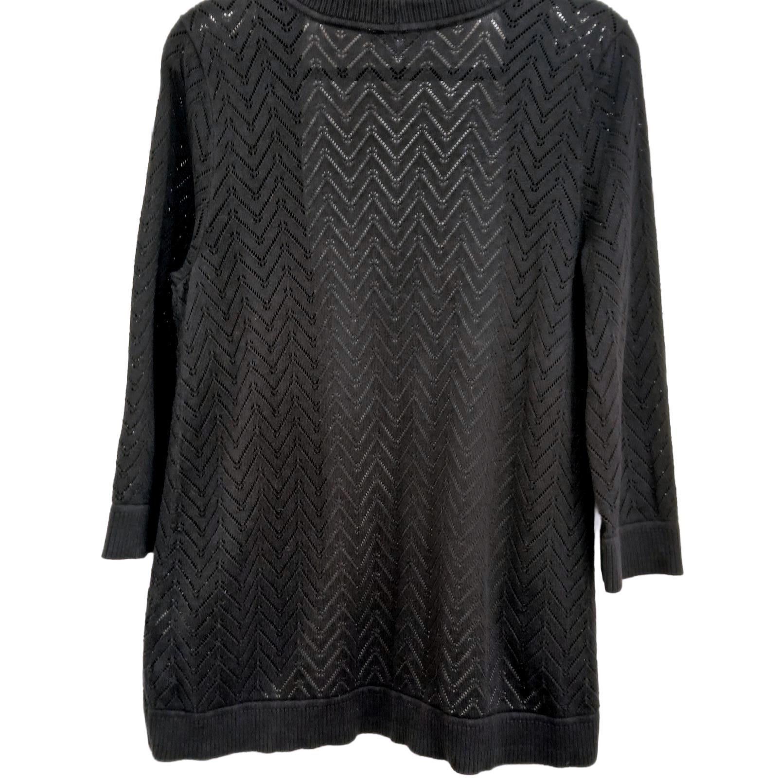 Designer Christopher & Banks Open Crocheted Cover Black Size L / US 10 / IT 46 - 4 Thumbnail