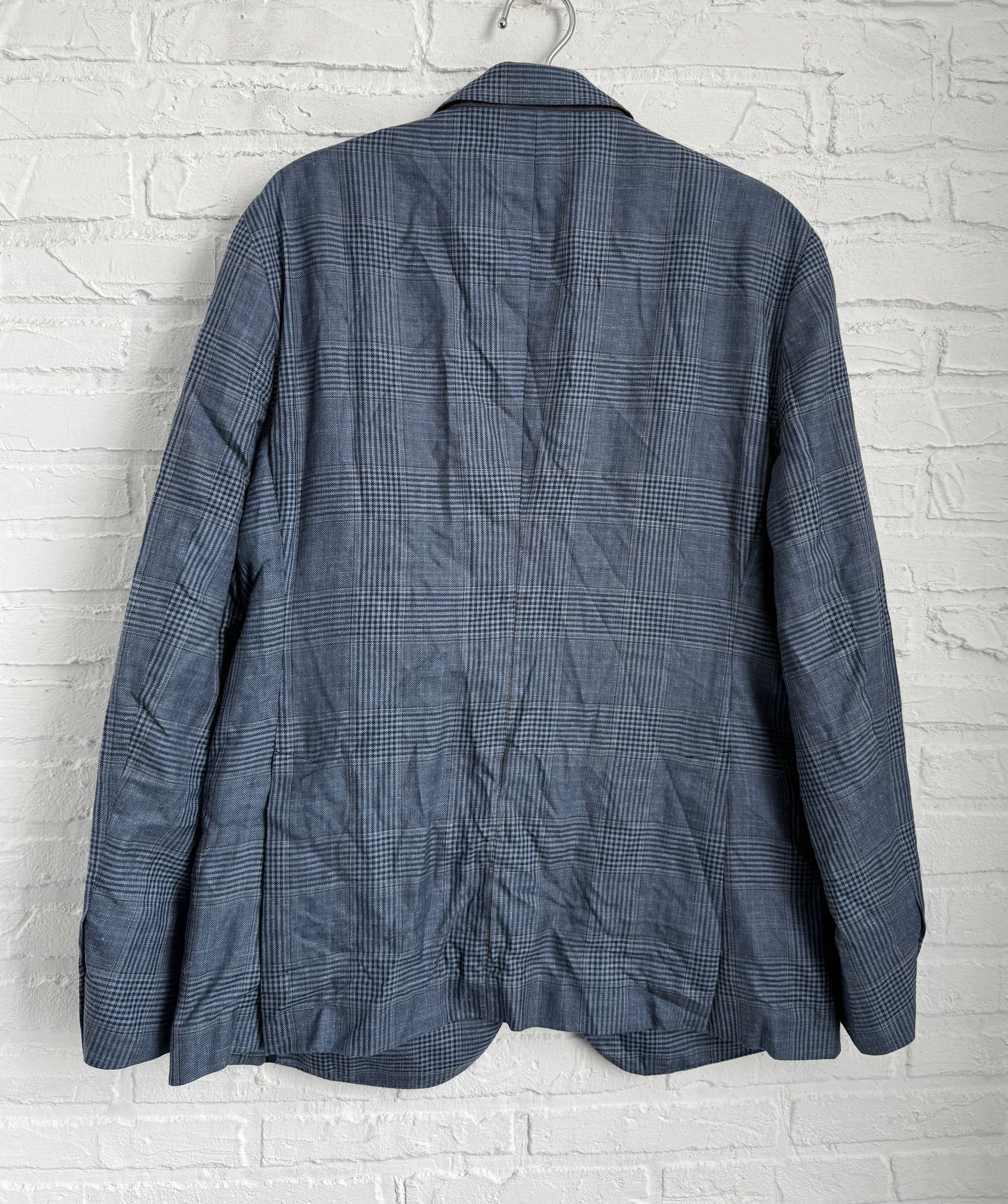 Hackett Hackett Loro Piana Wool Blazer Plaid Blue check blazer Size 42R - 10 Thumbnail