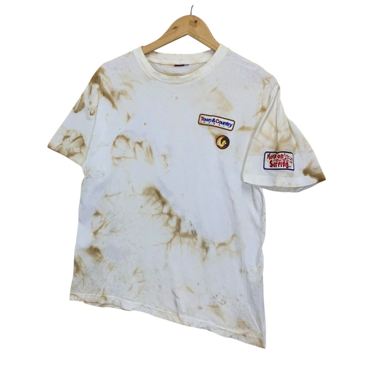 Sun Surf Vintage 90s Town N Country Hawaii Tie Die Shortsleeve Tee Size US M / EU 48-50 / 2 - 3 Thumbnail