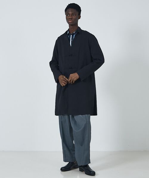 5351 POUR LES HOMMES 5351 Pour les hommes Chinese style long Black Coat Size US M / EU 48-50 / 2 - 4 Thumbnail