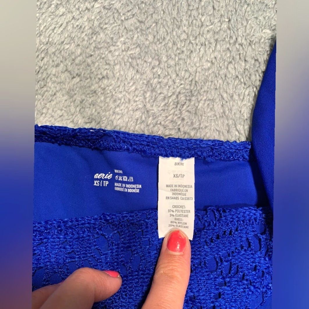 Vintage Aerie Bikini XS Blue NWT Bottoms Women XS Size 26" / US 2 / IT 38 - 3 Thumbnail