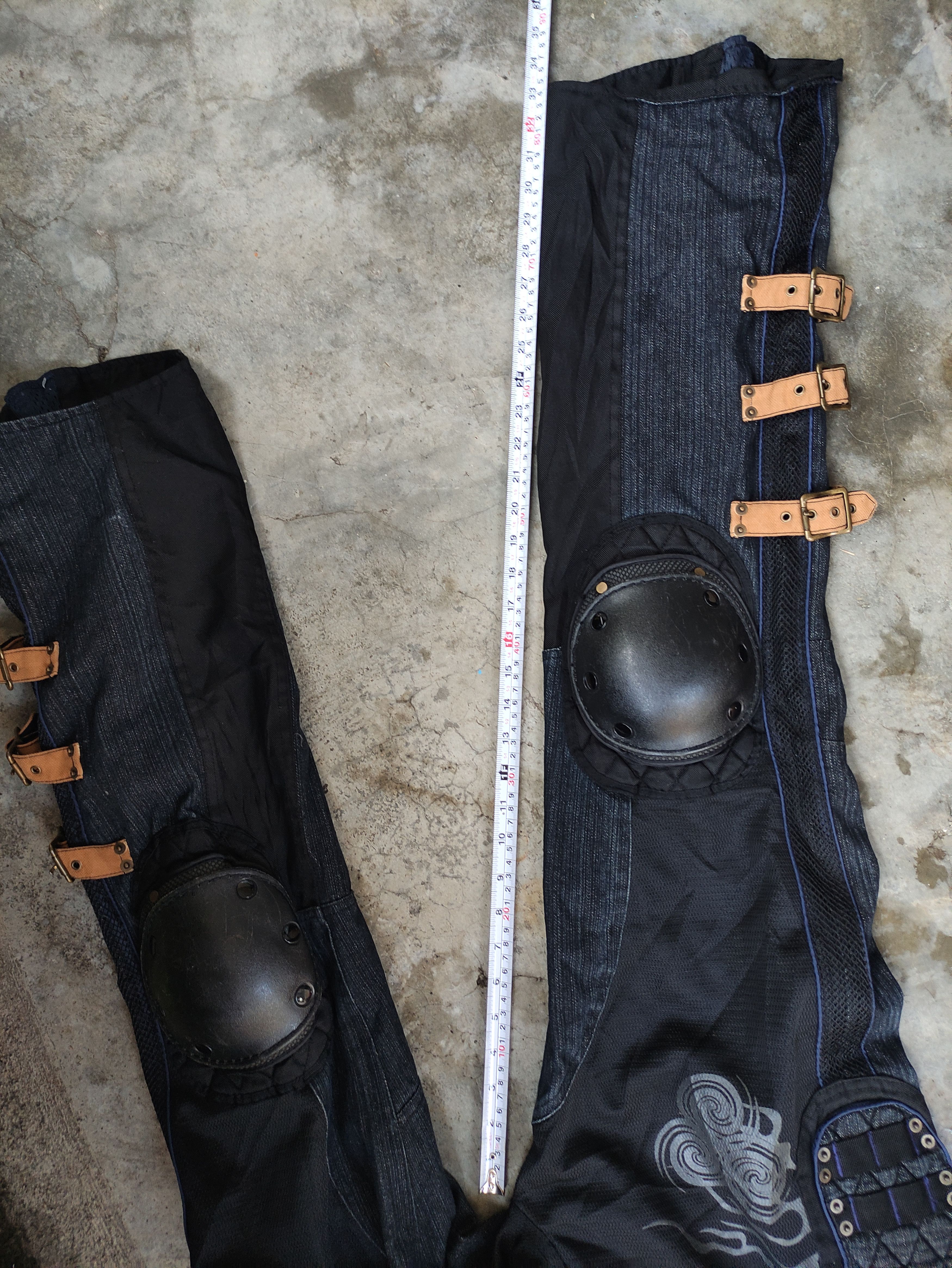 Japanese Brand JAPANESE TRADITION MOTORCYCLE RIDING DENIM PANTS RARE DESIGN Size US 33 - 14 Thumbnail