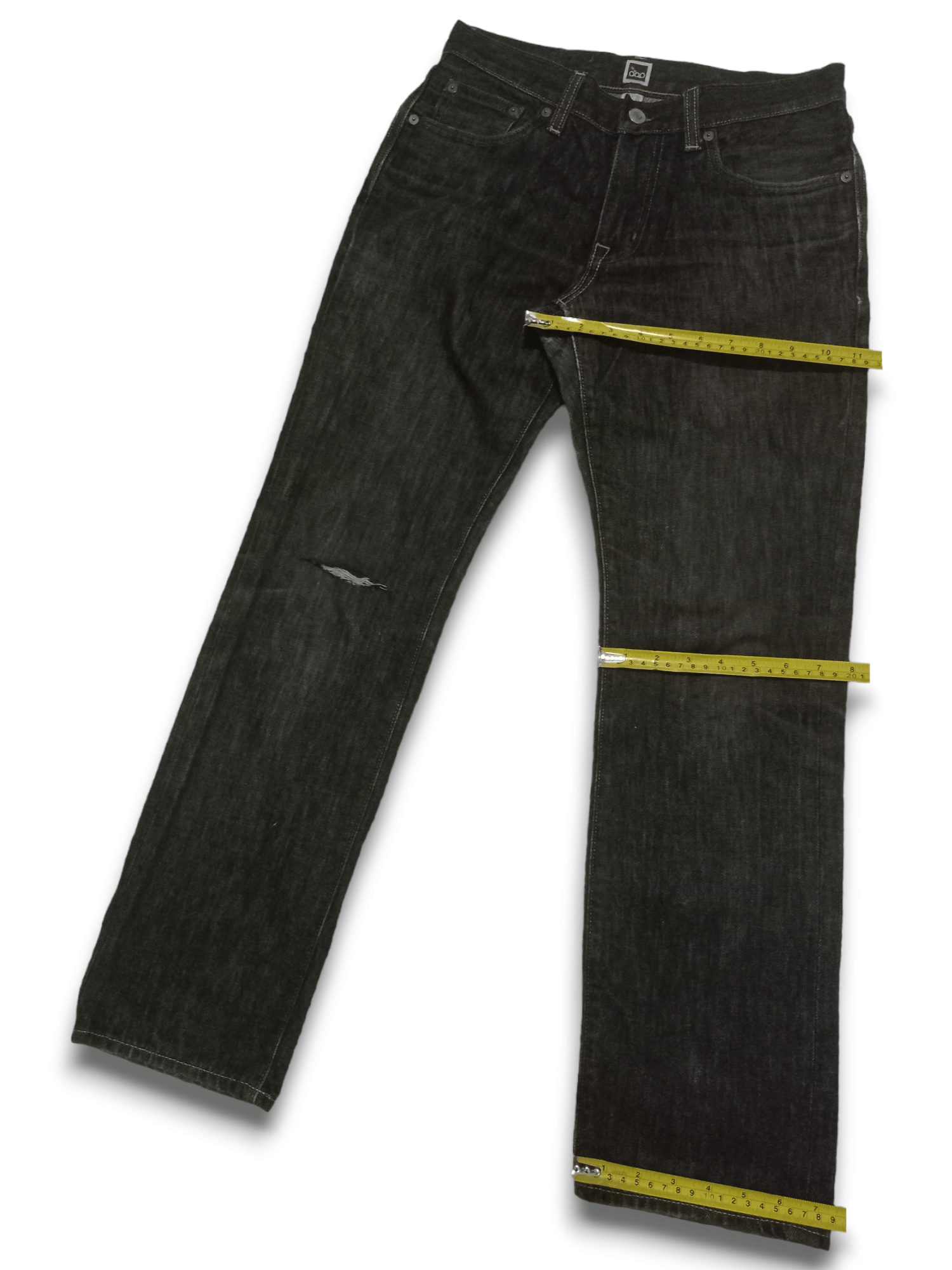 Gap Vintage Gap White Oak Cone Distressed Style Black Jeans Size US 28 / EU 44 - 12 Thumbnail