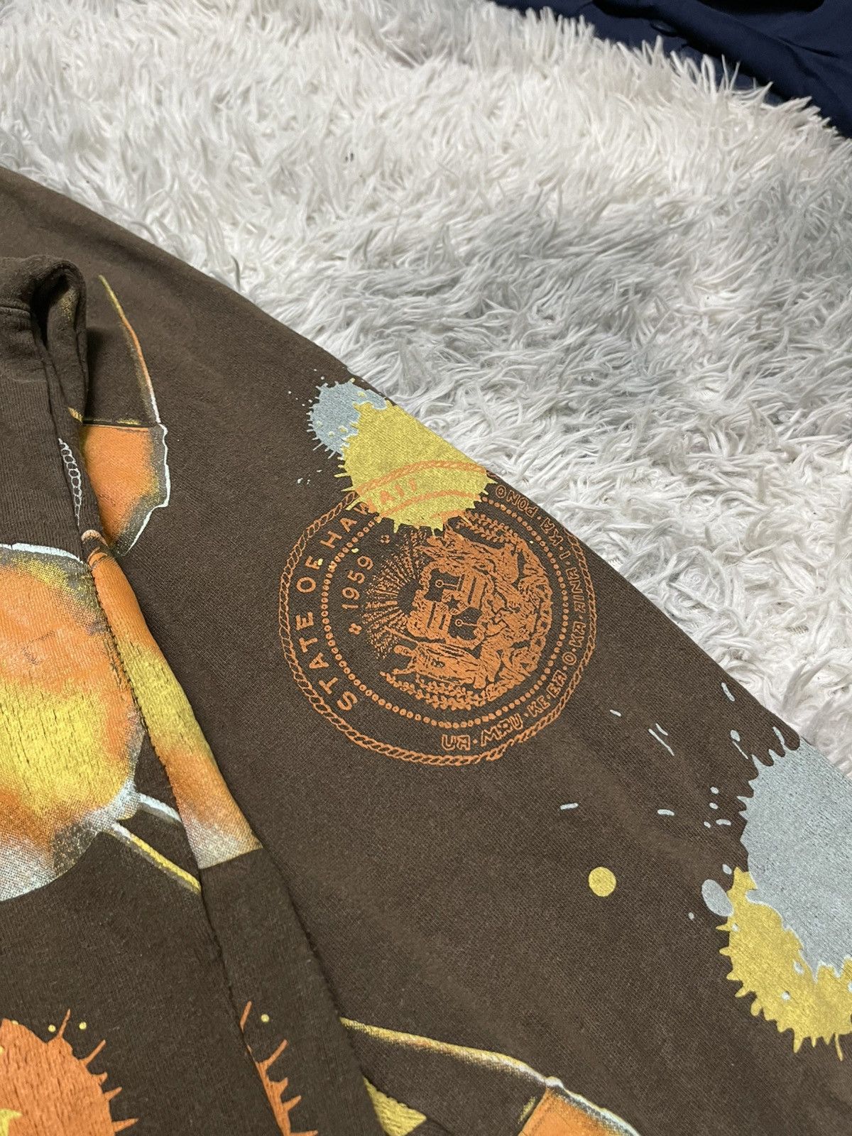 Quiksilver 2000s QUICKSILVER HAWAII ALL OVERPRINT HOODIE ZIPPER Size US L / EU 52-54 / 3 - 9 Thumbnail