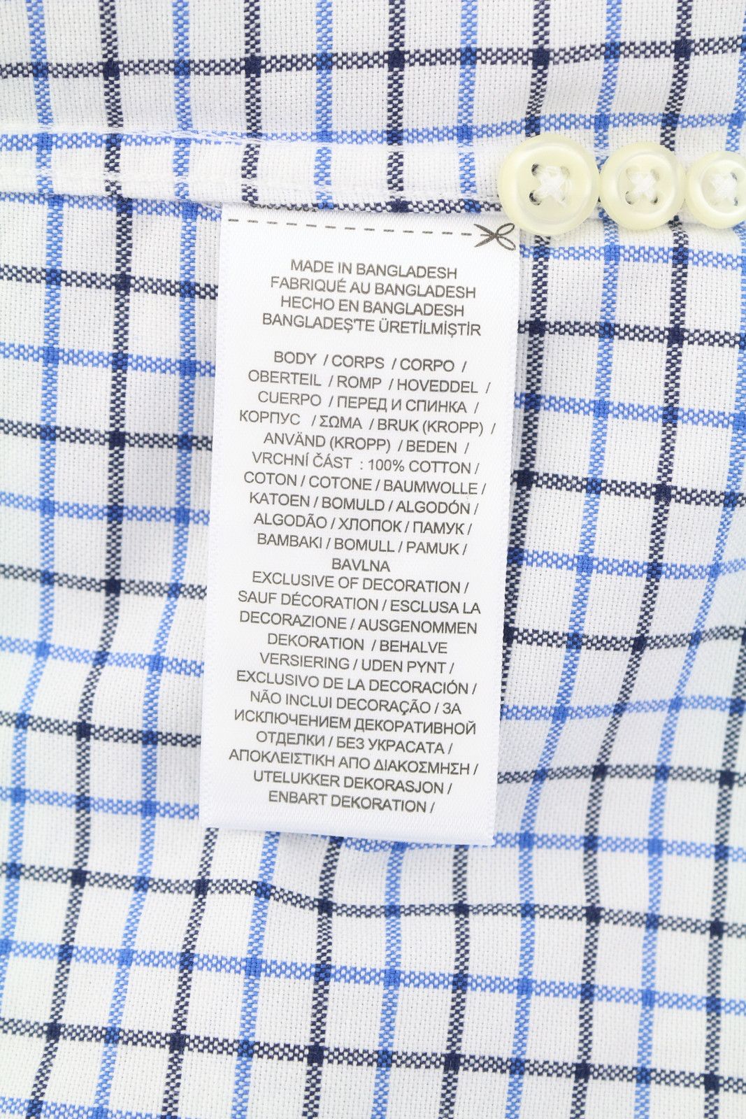 Ralph Lauren L White Check Custom Fit Button-Down Neck Logo 87002 Size US L / EU 52-54 / 3 - 8 Thumbnail