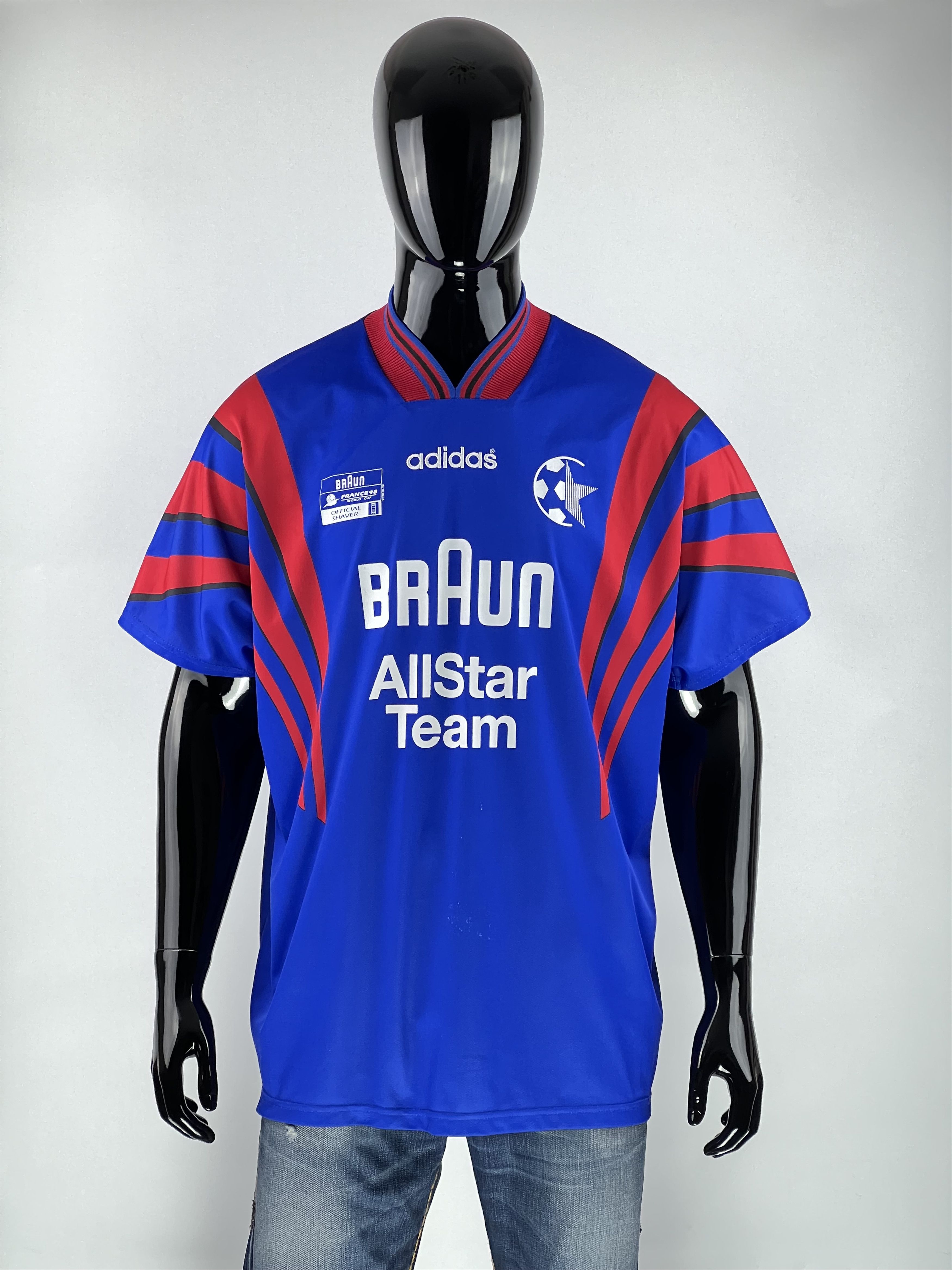 Adidas Adidas Vintage France 98 Soccer Jersey Size XL Size US XL / EU 56 / 4 - 1 Thumbnail