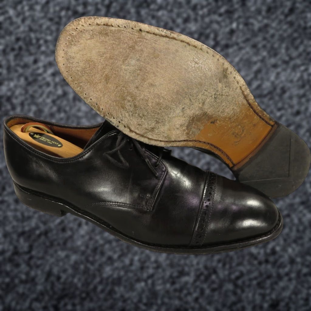 Allen Edmonds Allen Edmonds Men Shoes 10.5 E Black Leather Boulevard Cap Toe Oxford Dress Shoe Size ONE SIZE - 1 Thumbnail