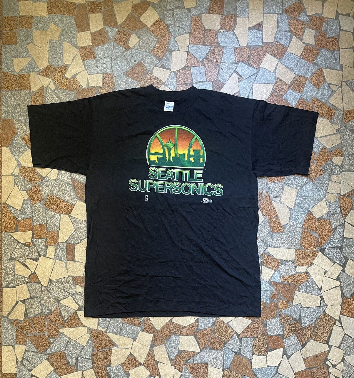 Vintage 1994 Seattle SuperSonics NBA Basketball Graphic T, Grailed