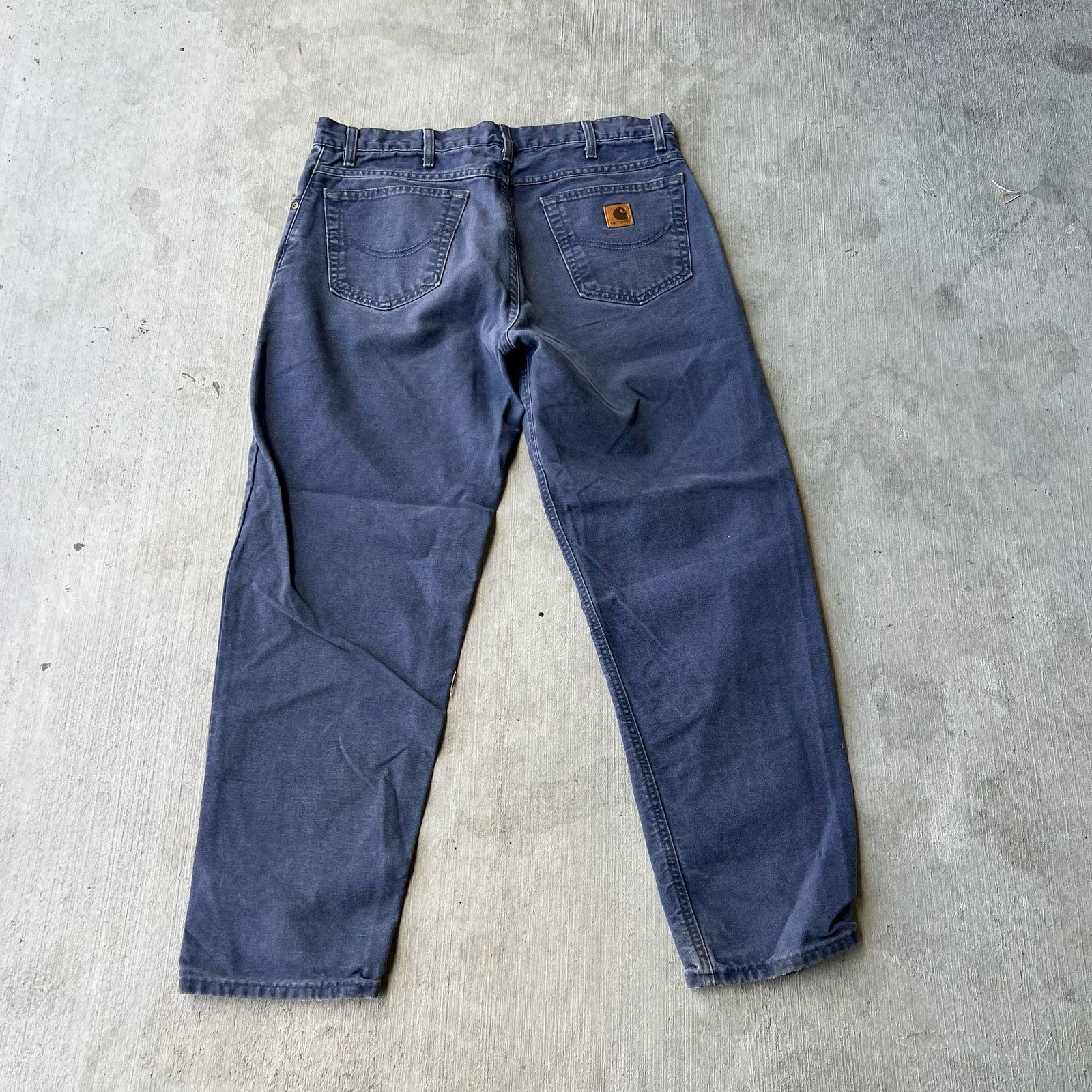 Carhartt × Vintage Carhartt ptb blue work wear carpenter pants Size US 35 - 5 Thumbnail