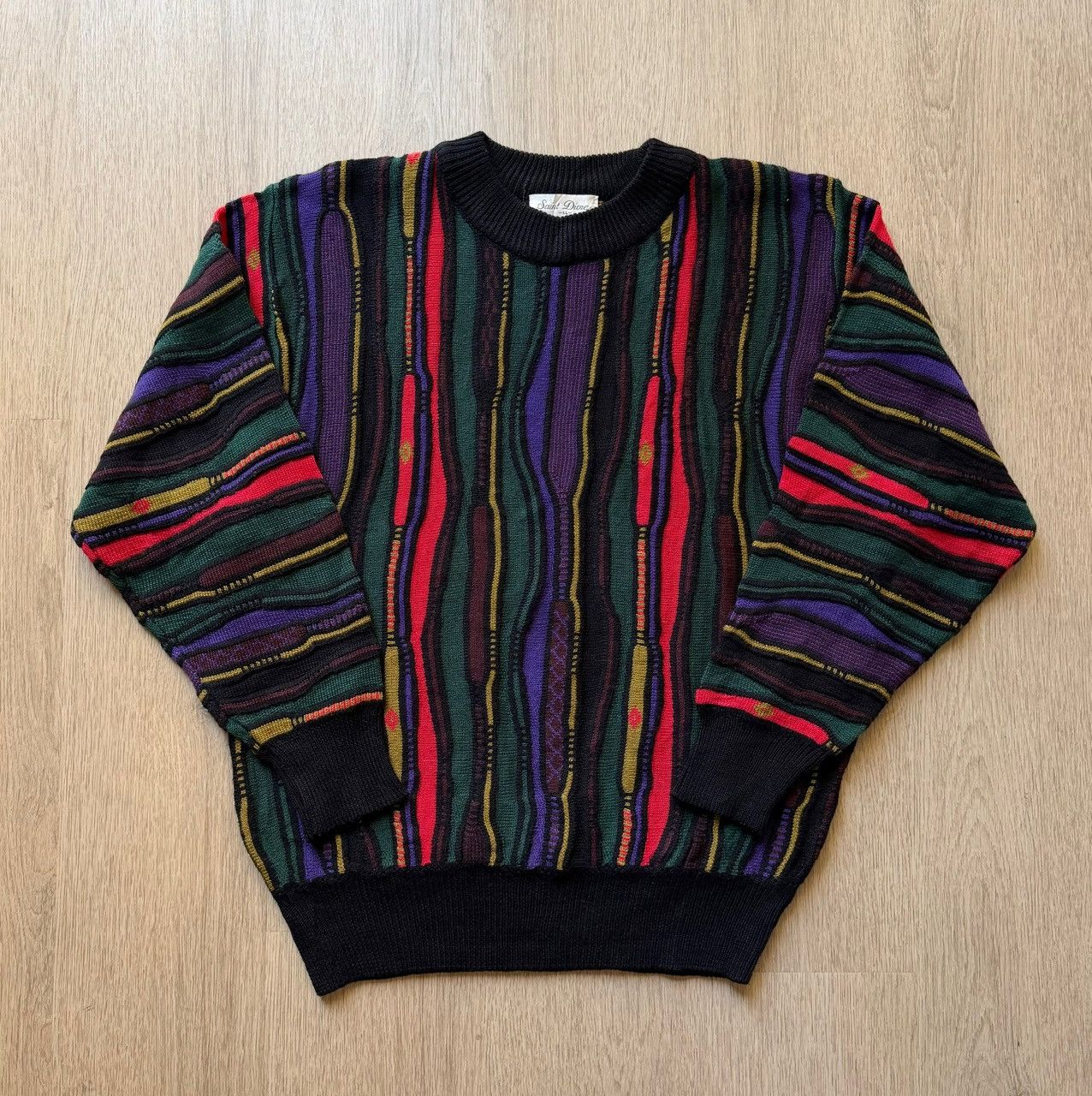 Coogi Vintage 90s Saint Diore Coogi Style 3D Knit Size L Size US L / EU 52-54 / 3 - 1 Thumbnail
