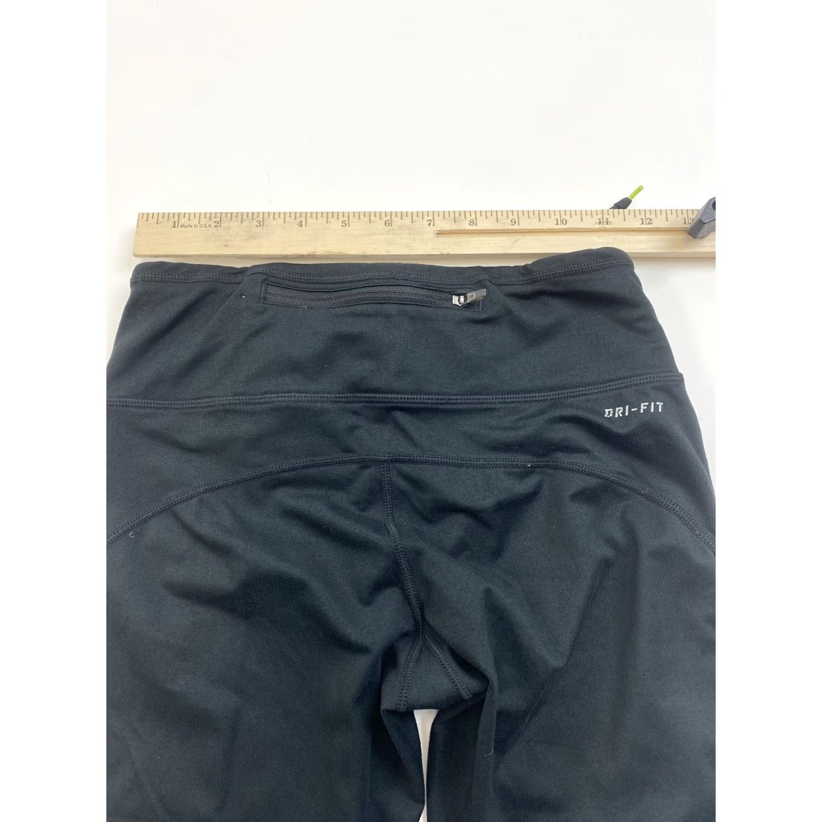 Nike Nike Dri-Fit Cropped Leggings Women XS Black Nike Dri-FIT Activewear Running Jogging Yoga Gym Training Size 26" / US 2 / IT 38 - 7 Thumbnail