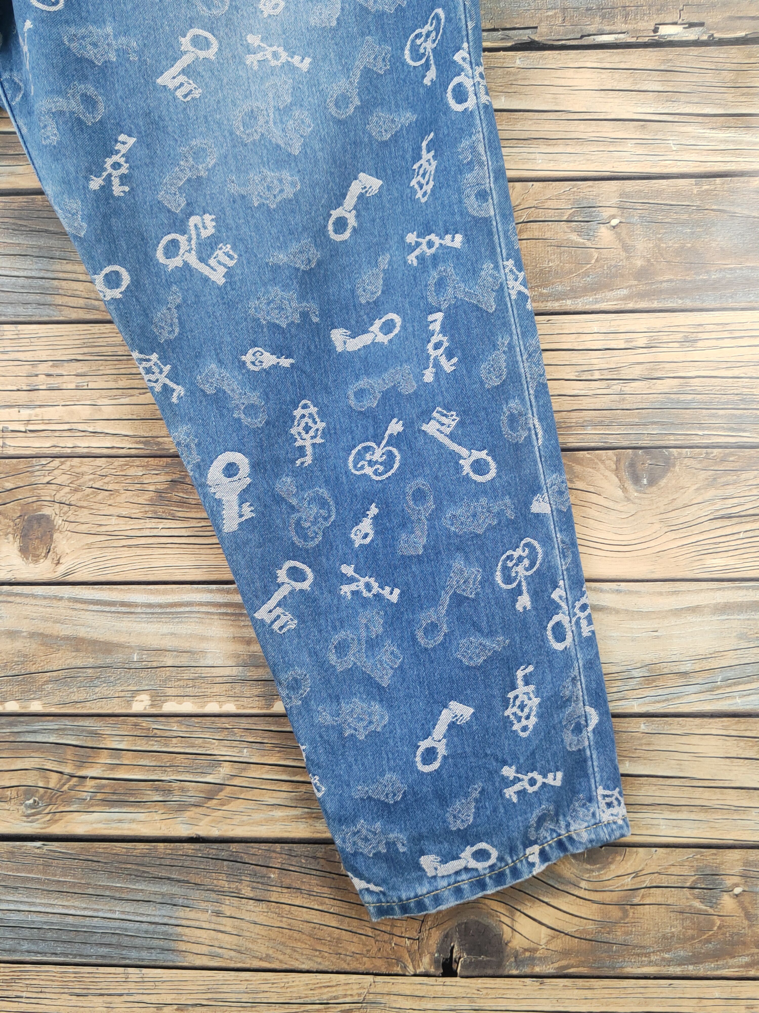 Frapbois DL Frapbois skull vintage Blue Ripped denim Jeans #W1872 Size US 30 / EU 46 - 6 Thumbnail