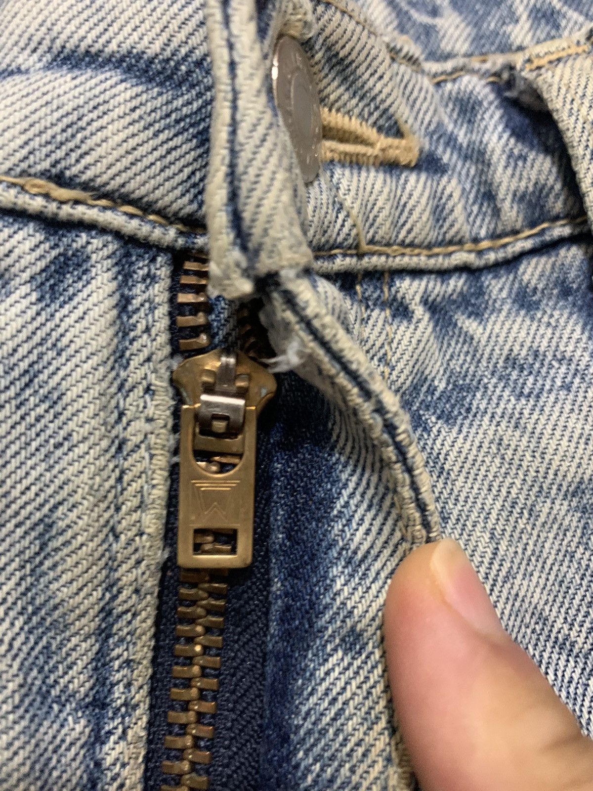 Wrangler Vintage Wrangler Distressed Denim Size US 33 - 6 Thumbnail