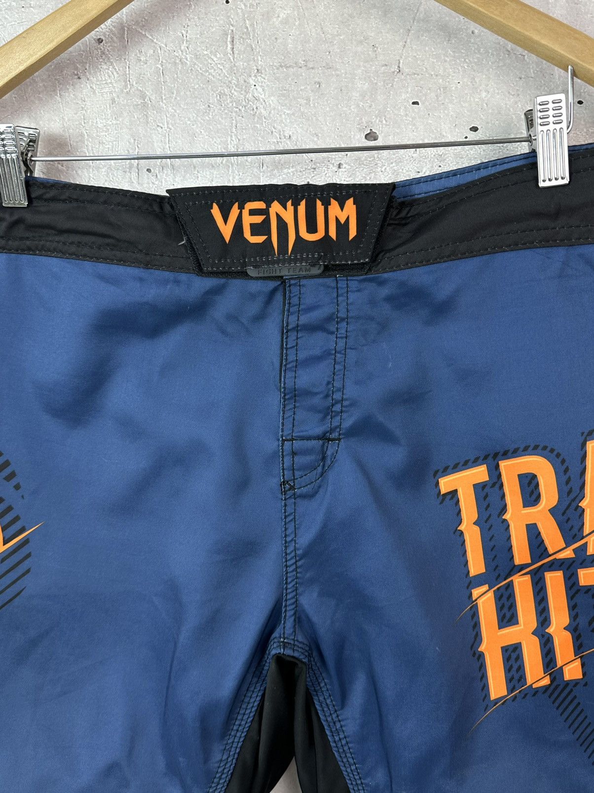 Other Venum Train Hard Hit Heavy Blue Printed Shorts Size US 34 / EU 50 - 4 Thumbnail