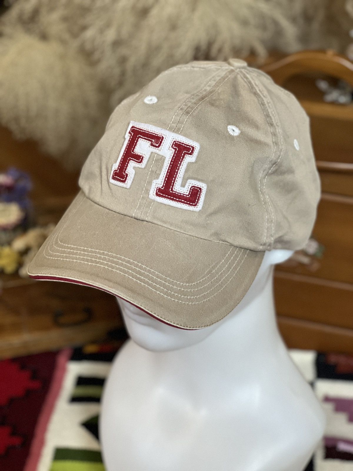 Falcone × Japanese Brand Falcon Brown Cap FL EMBROIDERED CAP Vintage Cap size 56-59cm Size ONE SIZE - 2 Thumbnail