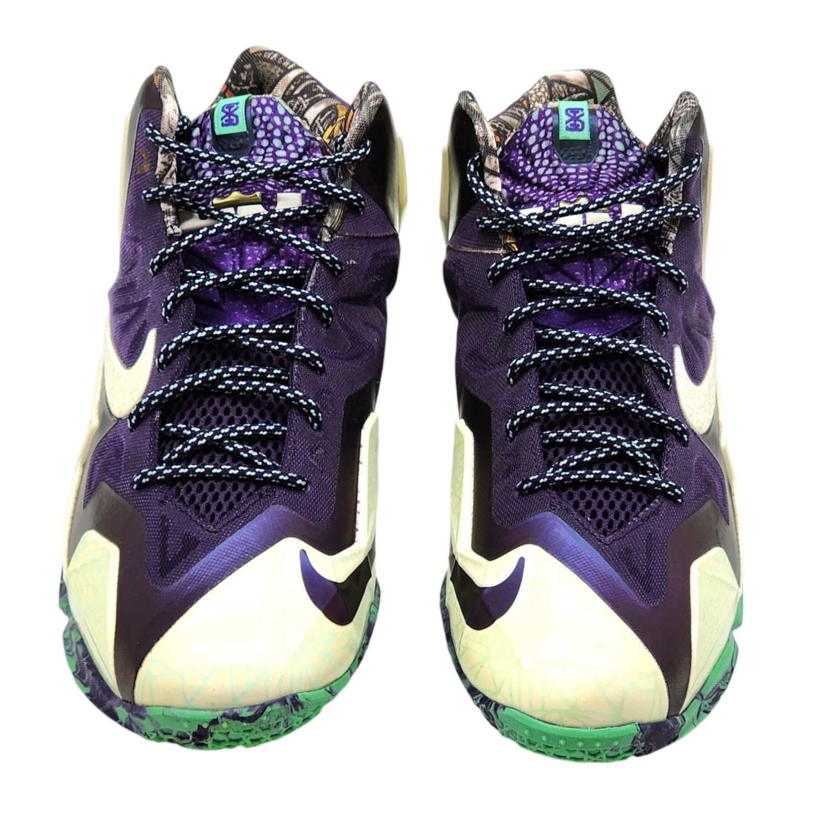 Nike LeBron 11 GS All Star 621712-701 Cashmere Green Glow US 7Y Size US 7 / IT 37 - 4 Thumbnail