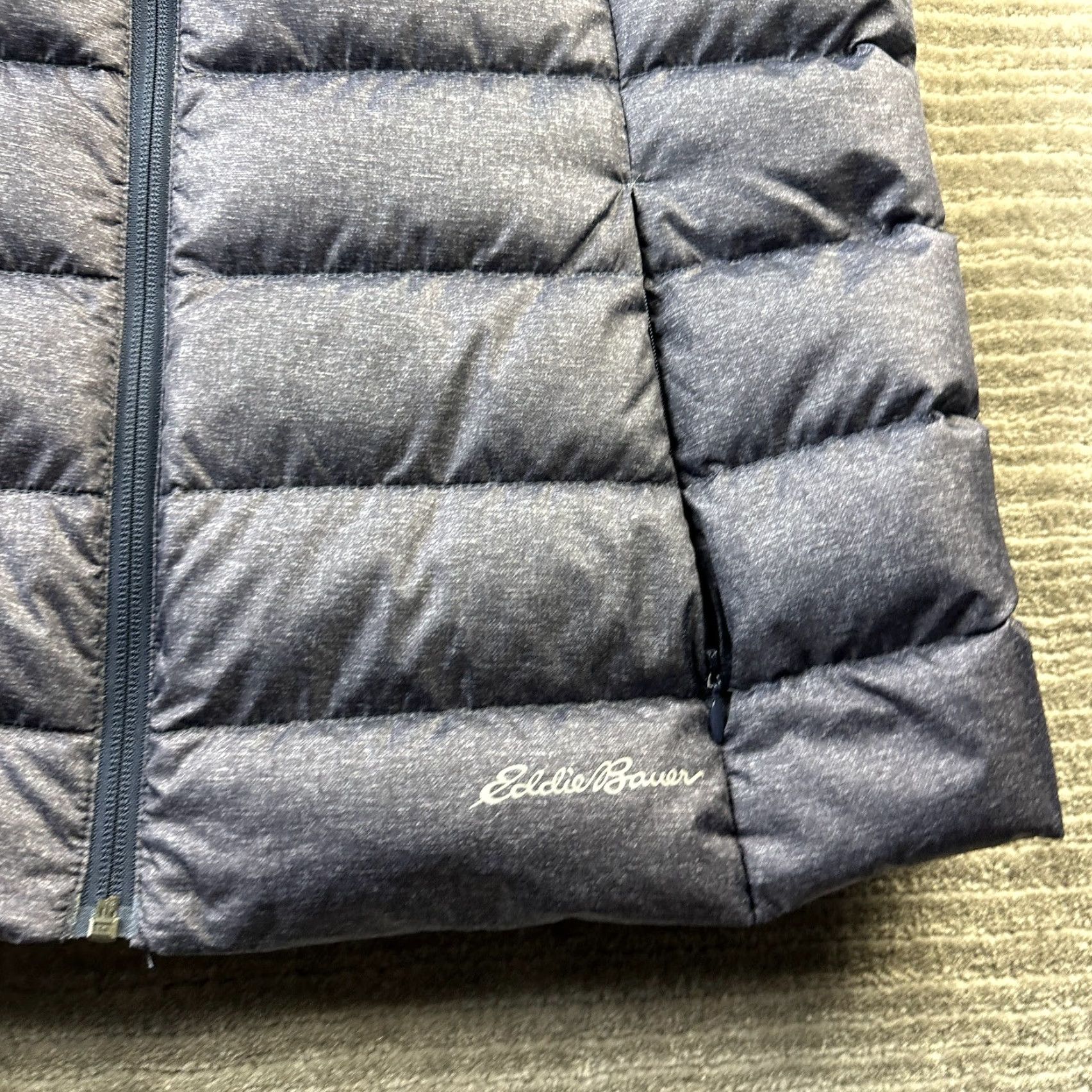 Eddie Bauer Eddie Bauer Vest Puffer Blue 650 Down Fill Large Womens Regular Pockets Zip Size L / US 10 / IT 46 - 3 Thumbnail