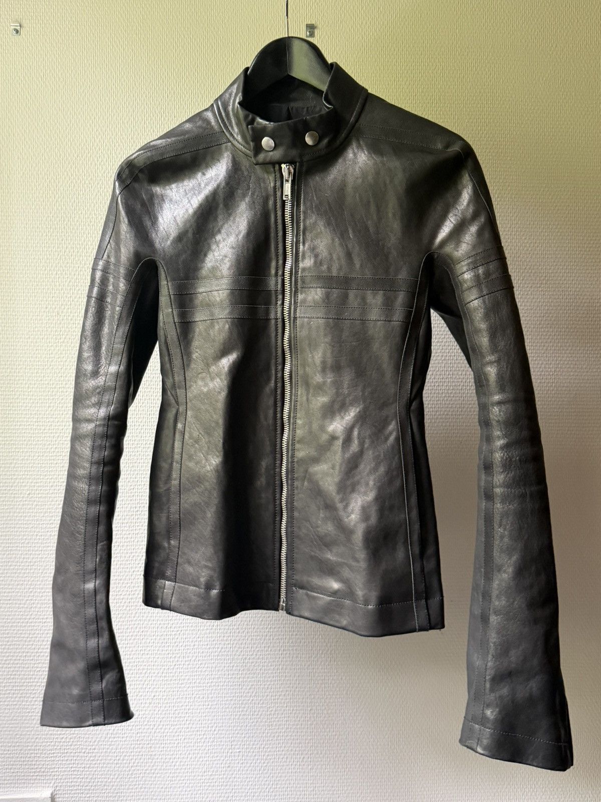 Rick Owens FW12 Rick Owens Mountain High Neck Intarsia Leather