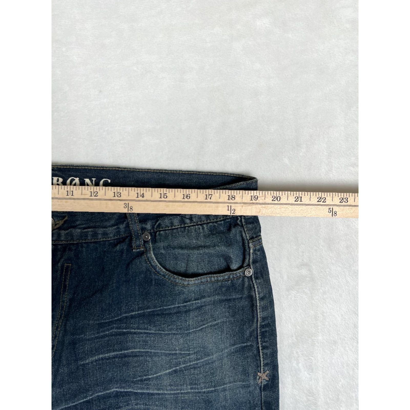 Billabong Billabong Alder Jeans Mens 38x34 Blue Narrow Slim Straight Leg Denim Medium Wash Size US 38 / EU 54 - 3 Thumbnail