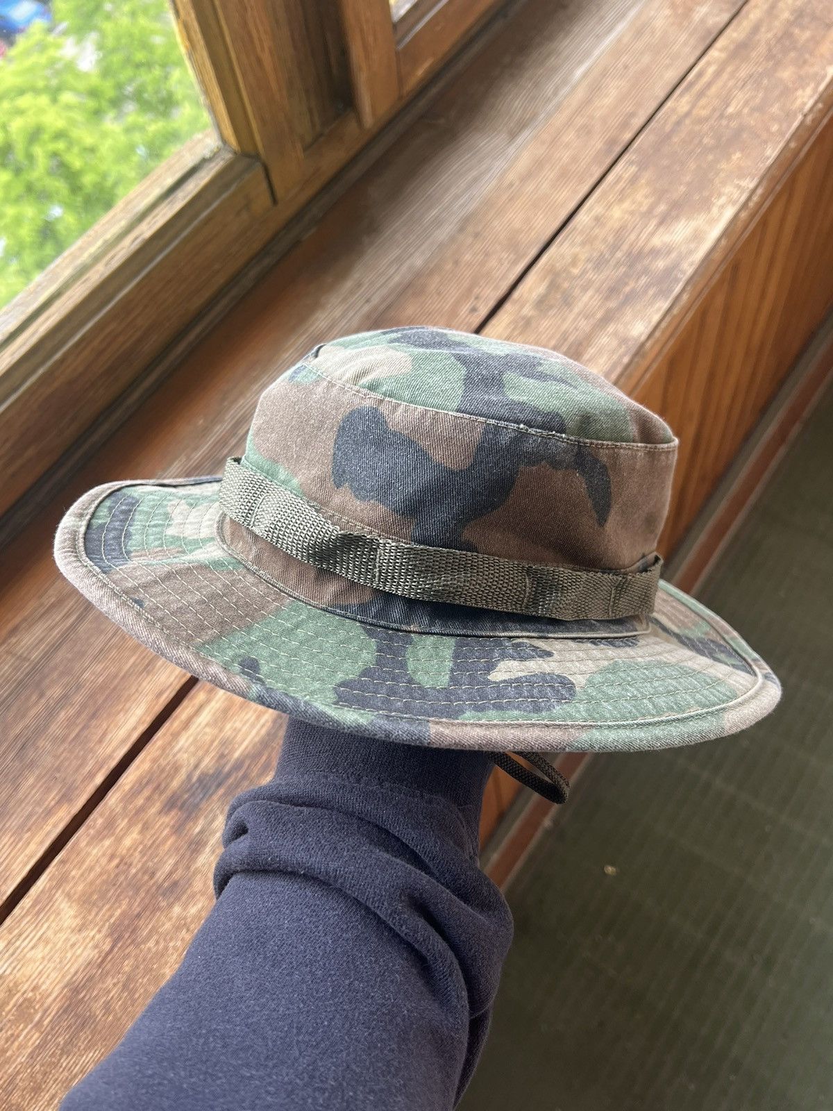 Vintage Vintage German Military Distressed Mil Tec Panama Hat Y2K Size ONE SIZE - 1 Thumbnail