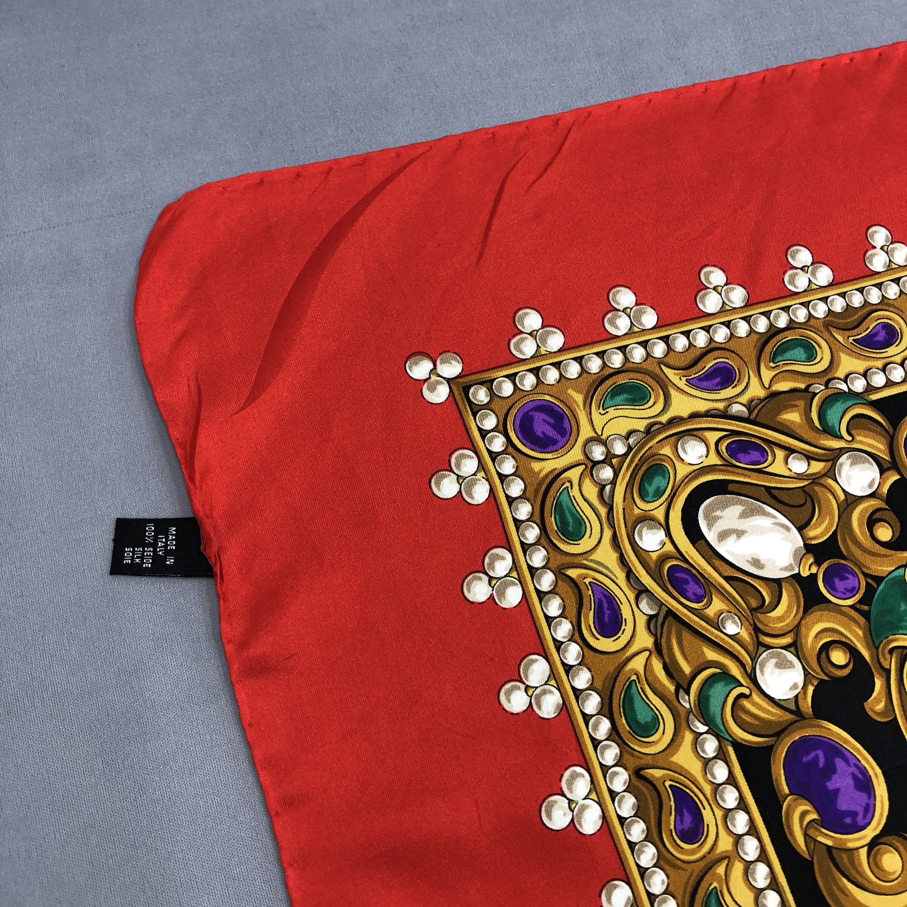 Chopard × Vintage Vintage Chopard SILK Scarf Twill Stole Wraps Scarves Size ONE SIZE - 13 Thumbnail