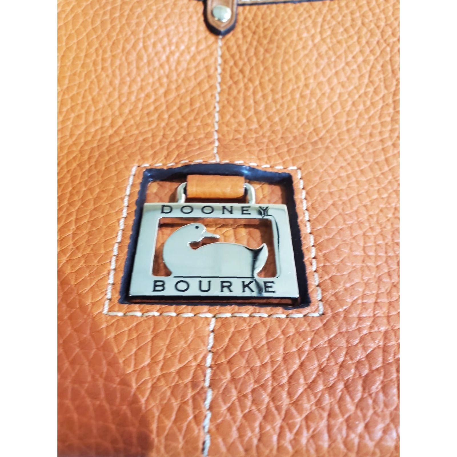 Dooney & Bourke VINTAGE Dooney & Bourke Pebble Grain Kimberley Crossbody Shoulder Bag- Orange Size ONE SIZE - 3 Thumbnail