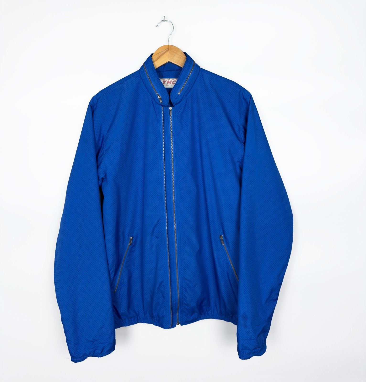 YMC YMC You Must Create Perforated Blue Double Zip Jacket Size US M / EU 48-50 / 2 - 1 Thumbnail