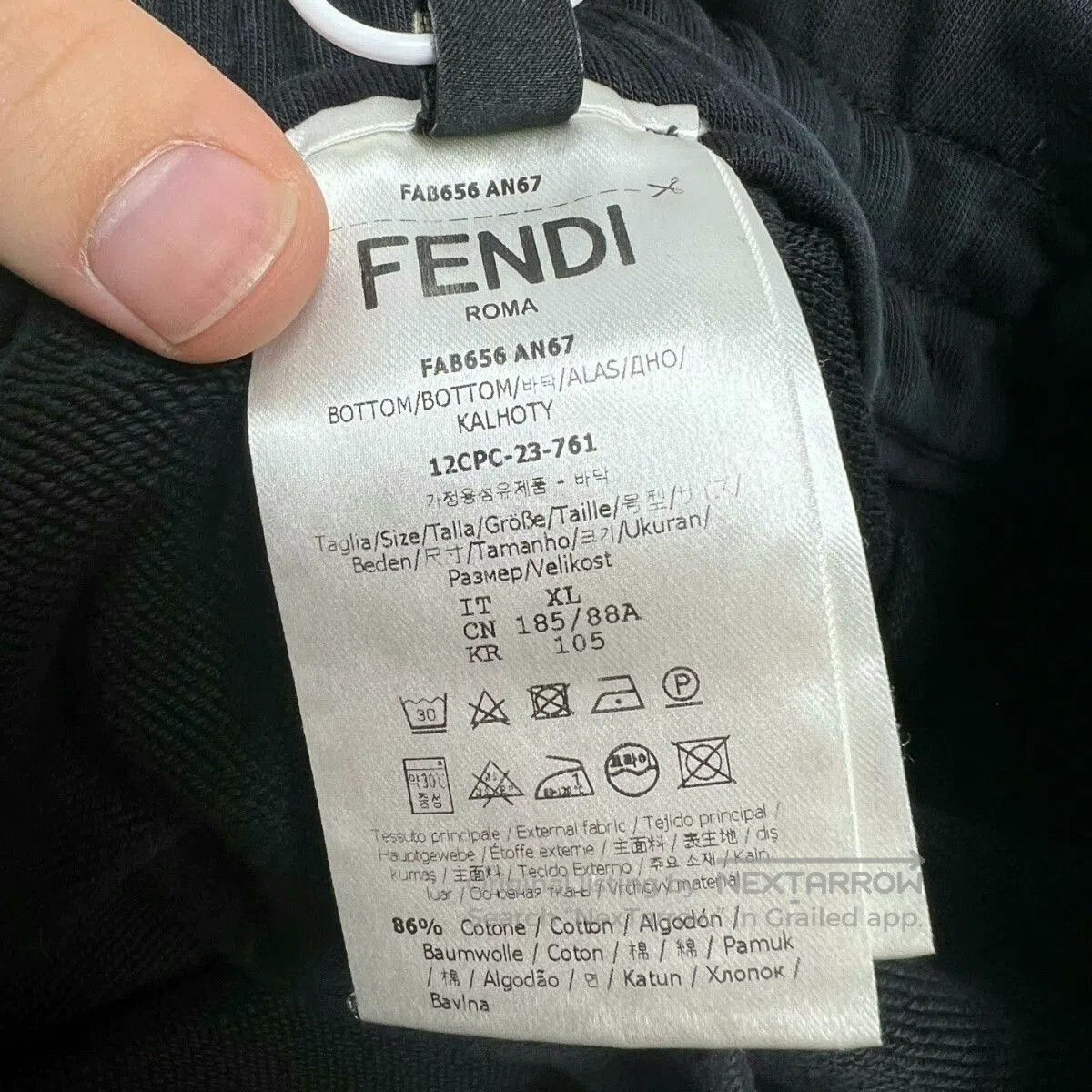 Fendi Fendi Black Colorblock Monogram Casual Shorts. Size US 43 - 4 Thumbnail