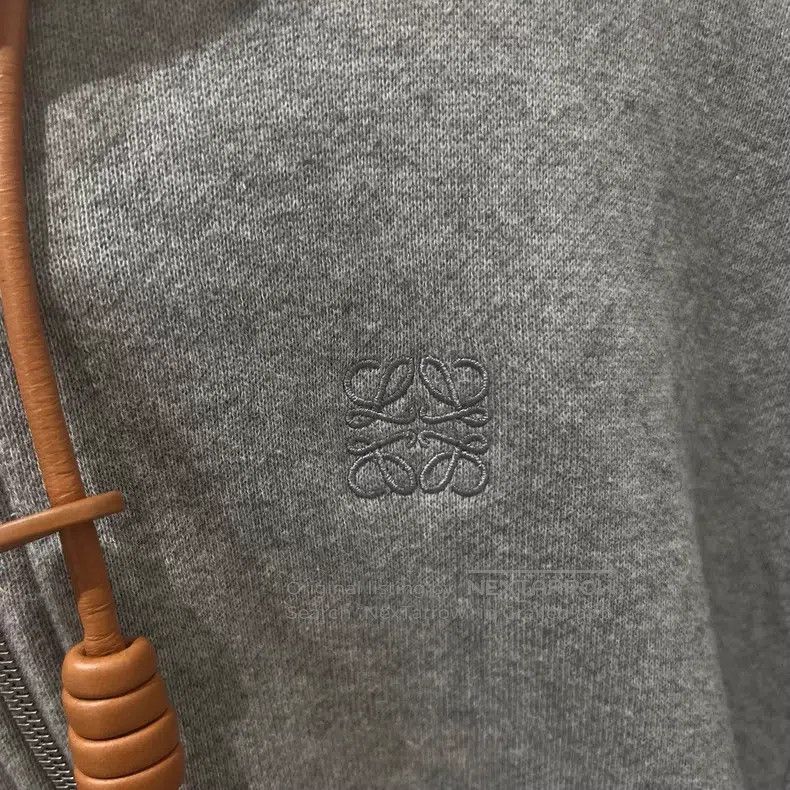 Loewe Loewe Gray Logo Zip Hoodie Jacket Size XS / US 0-2 / IT 36-38 - 3 Thumbnail