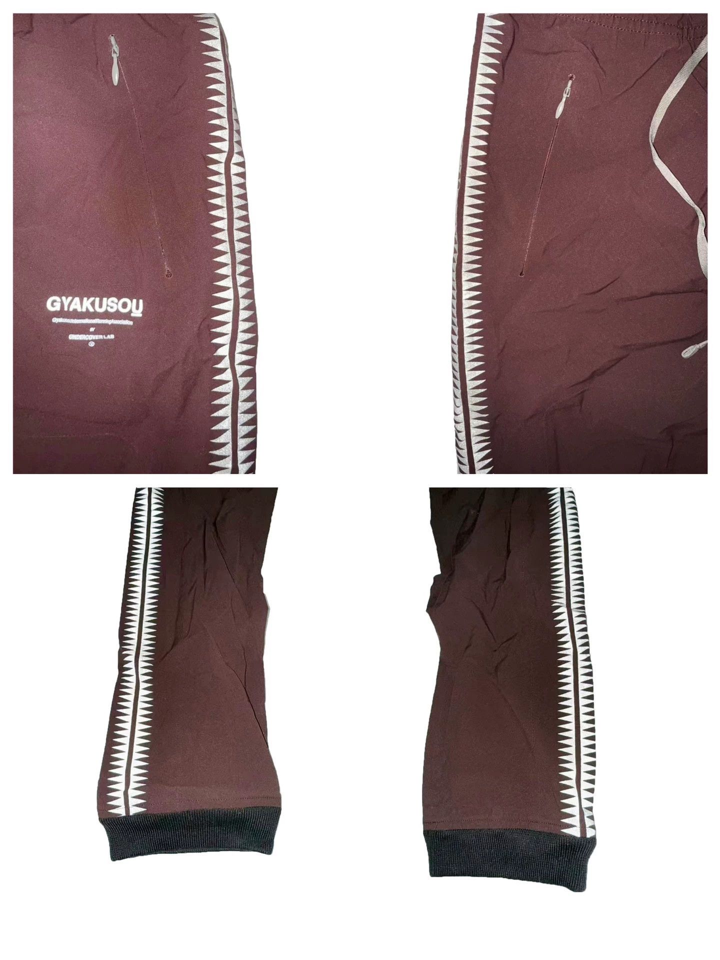 Nike Nike gyakusou UC 3M zigzag print Rust Red S pants Size US 29 - 3 Thumbnail