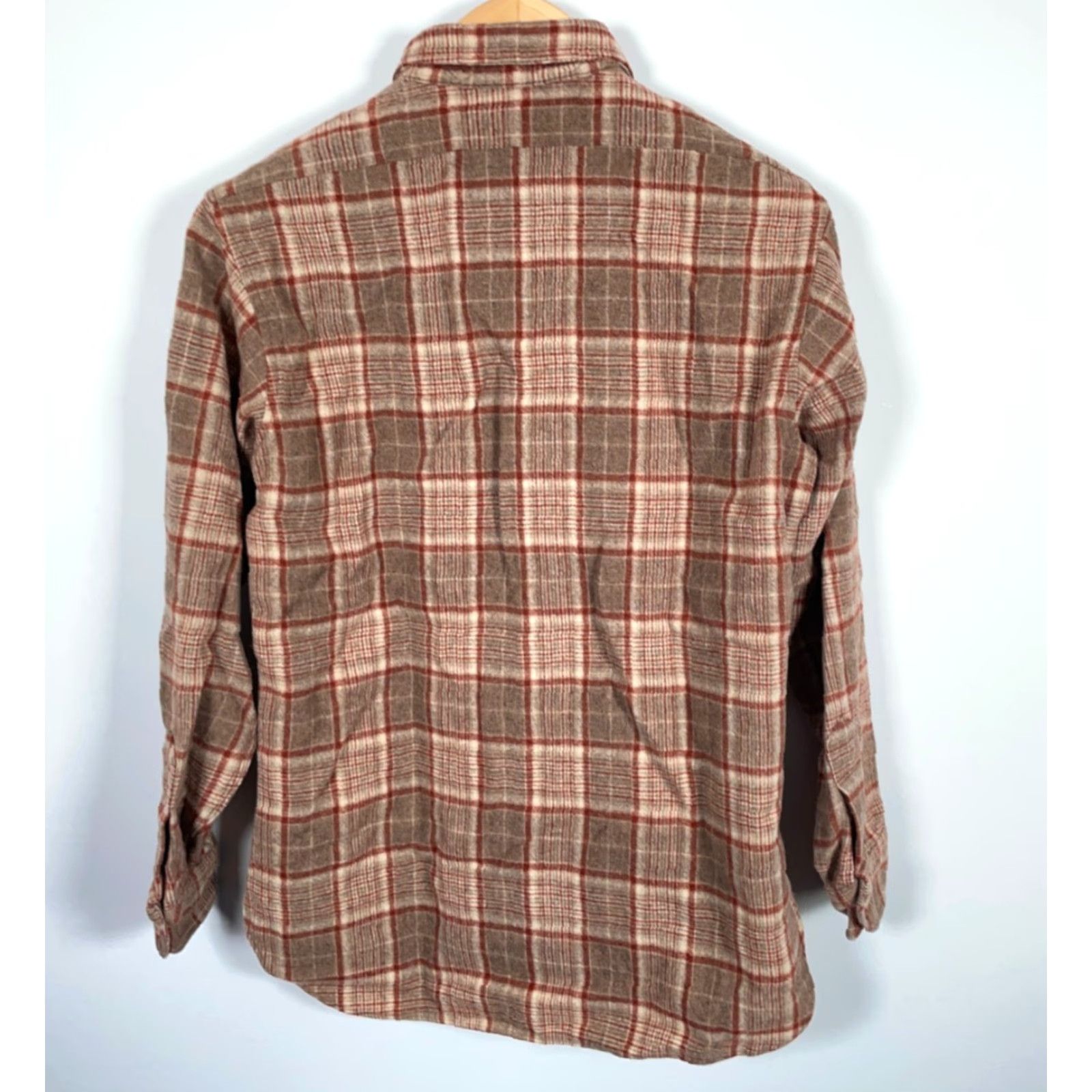 Pendleton VINTAGE Pendleton Shirt Wool Flannel Men’s Medium Brown Plaid USA Made Workwear 70s Hipster Retro Casual Size US M / EU 48-50 / 2 - 2 Thumbnail