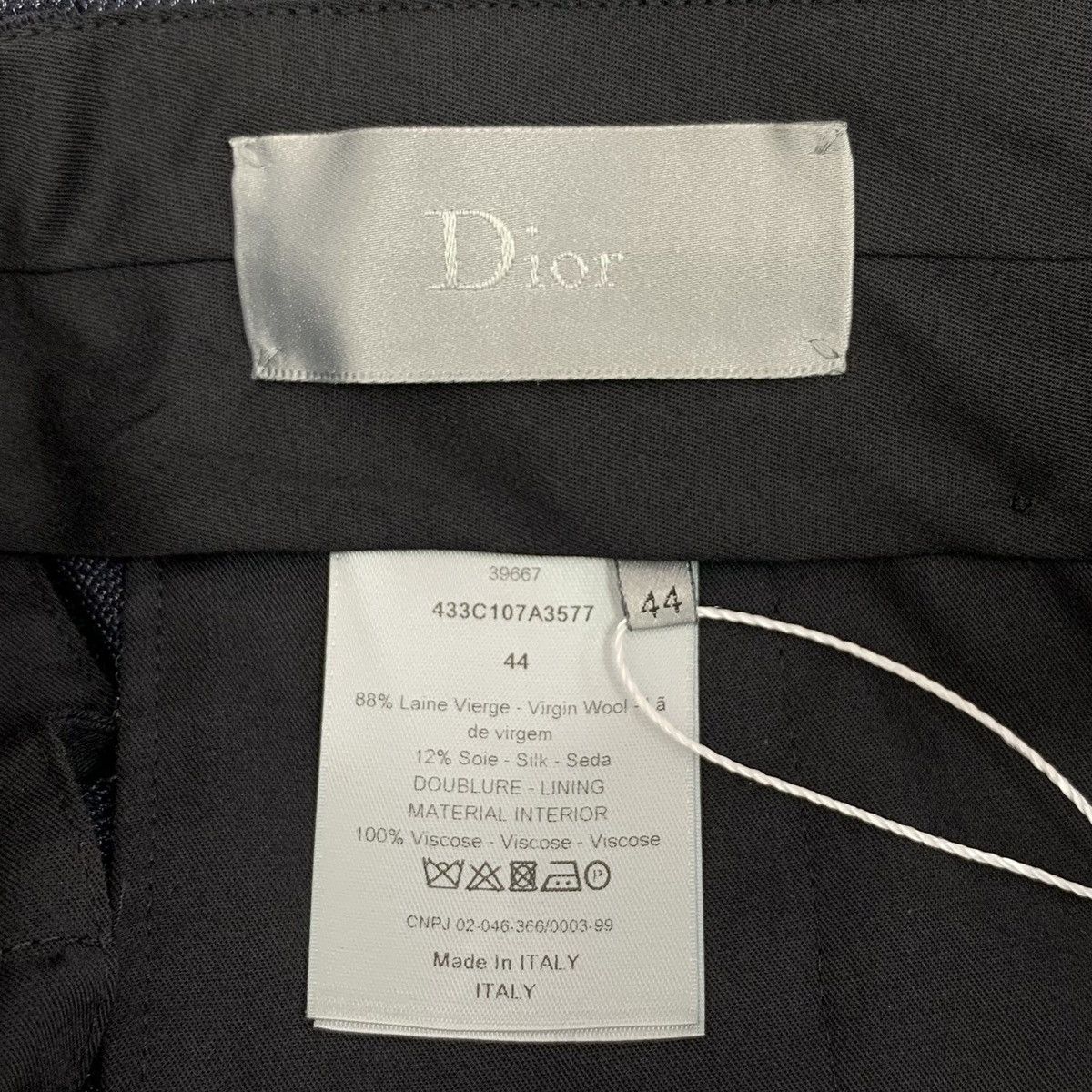 Dior Dior Navy Blue Shimmer Wool Casual Suit Pants K26WX Size US 30 / EU 46 - 6 Thumbnail