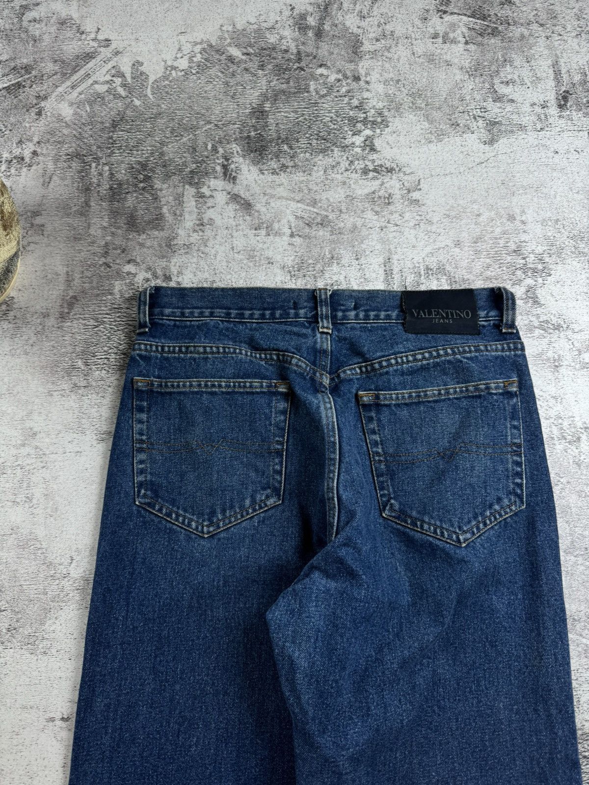 Valentino Valentino Italian Blue Men’s 33/33 Straight Classic Vintage Jeans Pants Trousers Size US 33 - 6 Thumbnail