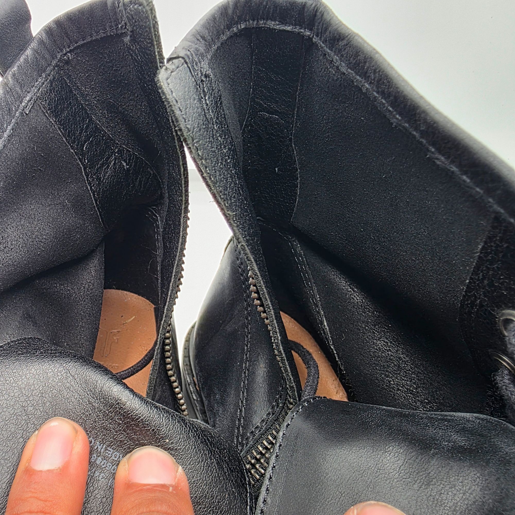 Frye Frye Foster Lace Up Combat Boots Womens Size 7 Black Party G Size US 7 / IT 37 - 7 Thumbnail