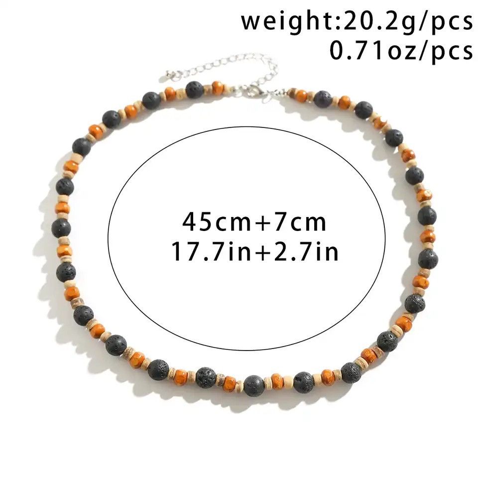 Other Stone and Wood Beaded Short Choker Necklace Size ONE SIZE - 3 Thumbnail
