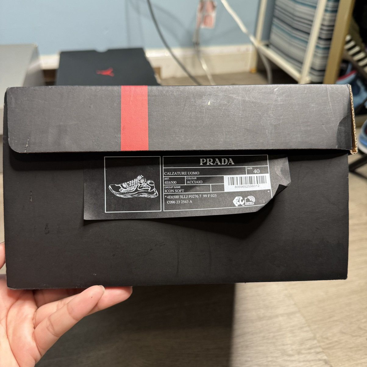 Prada Prada America’s Cup Sneaker Soft Rubber Steel Grey Size US 8 / EU 41 - 18 Thumbnail