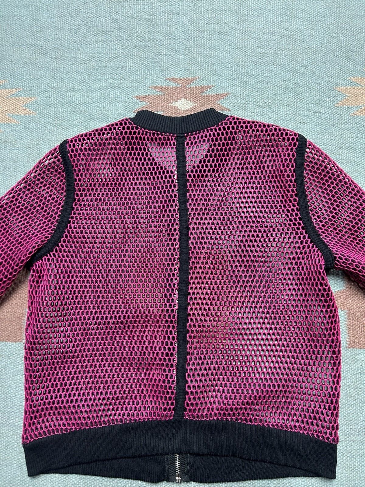 Vintage Vtg y2k mesh fishnet shirt jacket cropped rave Tripp style M Size M / US 6-8 / IT 42-44 - 5 Thumbnail