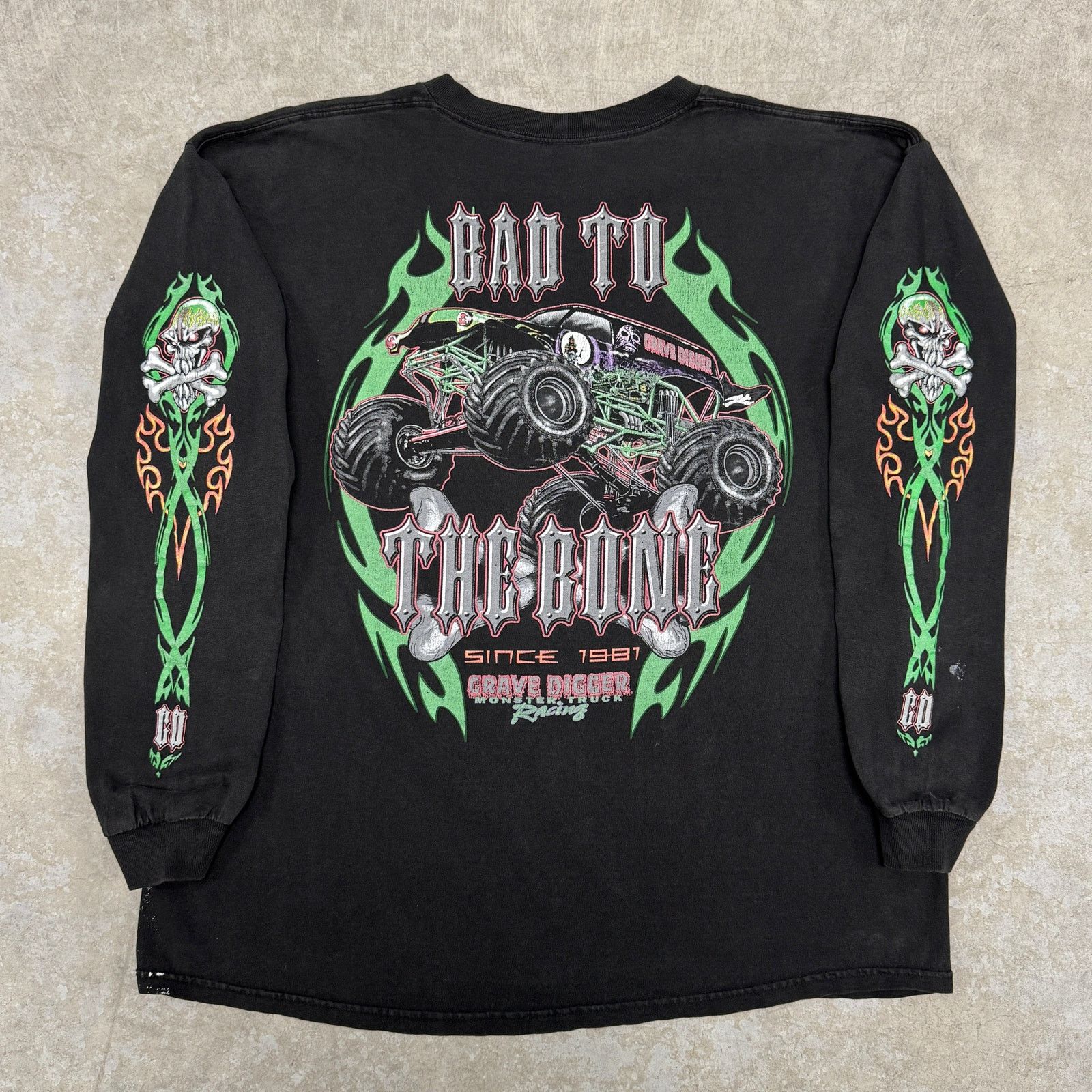 Vintage Vintage Grave Digger Longsleeve Size US XL / EU 56 / 4 - 1 Thumbnail