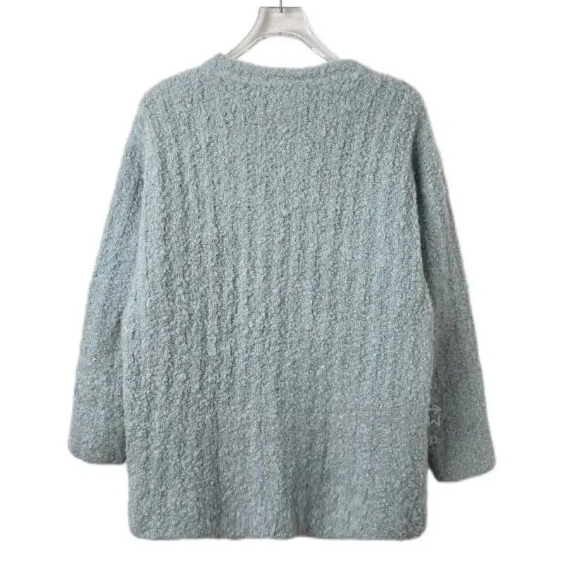 Miu Miu Miu Miu Blue Cotton Blend Sweater for Women . Size L / US 10 / IT 46 - 2 Thumbnail