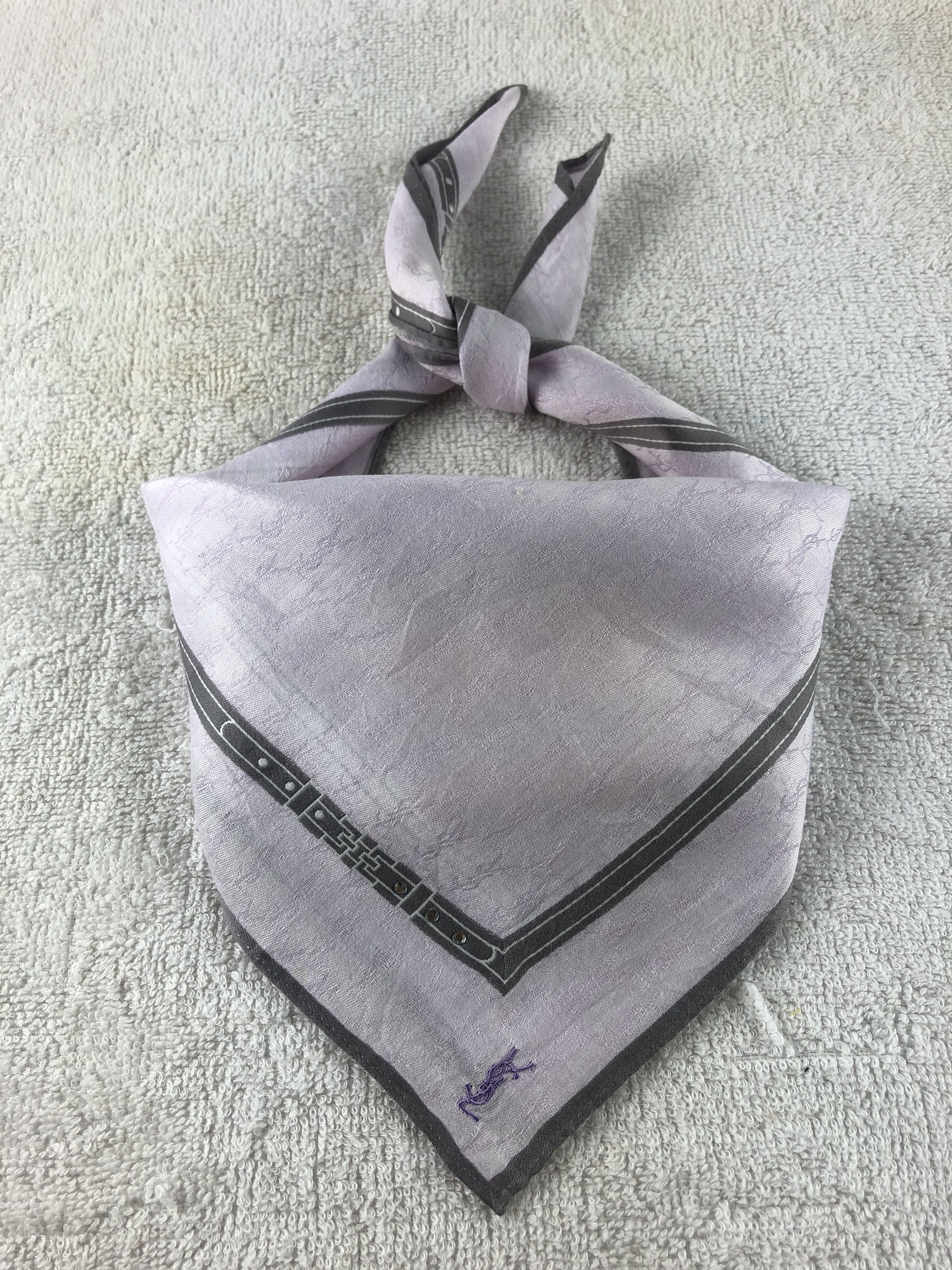 Vintage Yves Saint Laurent Handkerchief / Bandana / Neckerchief Size ONE SIZE - 1 Thumbnail