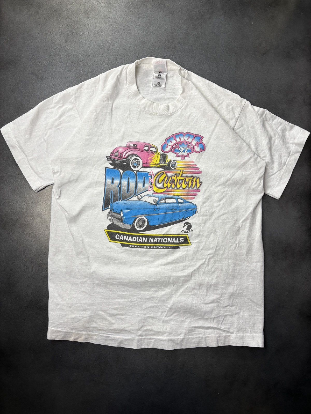 Vintage 1990s Rod and Custom Tee 90s Vintage Hot Rod Cars Harley Dav Size US M / EU 48-50 / 2 - 1 Thumbnail