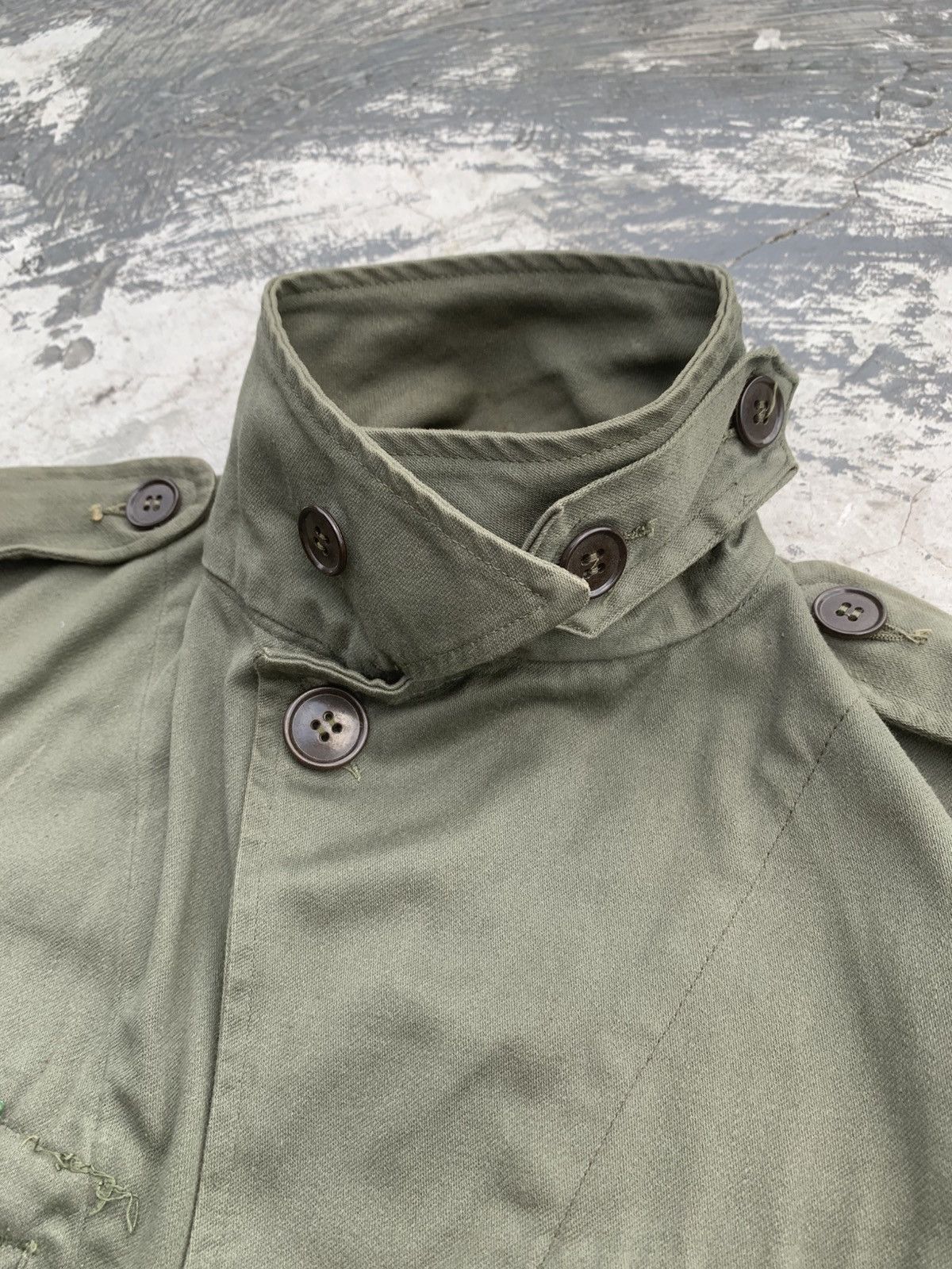 Vintage Vintage WW 2 1967 France 🇫🇷 Military Jacket Canvas Size US L / EU 52-54 / 3 - 3 Thumbnail